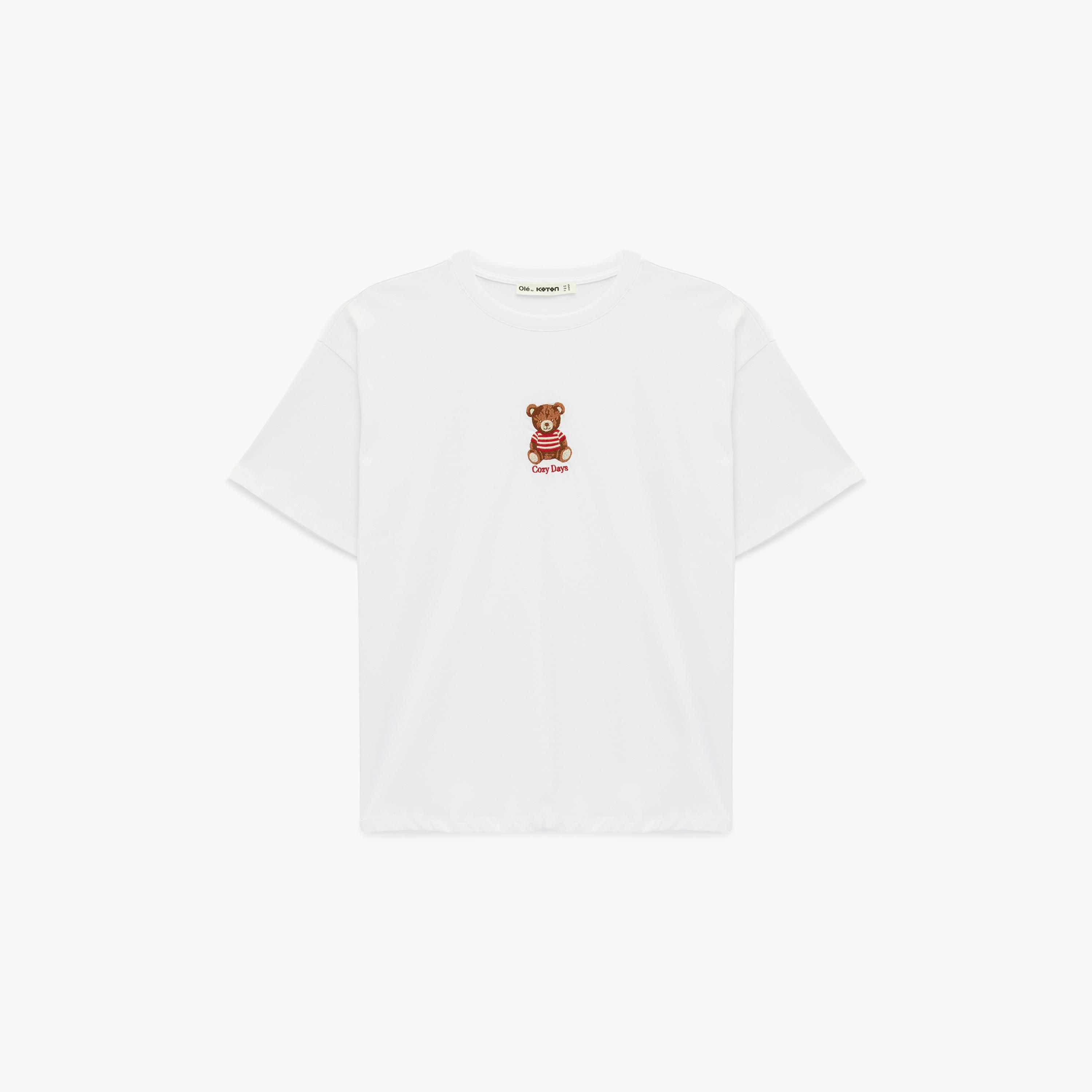تي شيرت نسائي قطني أبيض من كوتون-women-clothing-tshirts-image-3