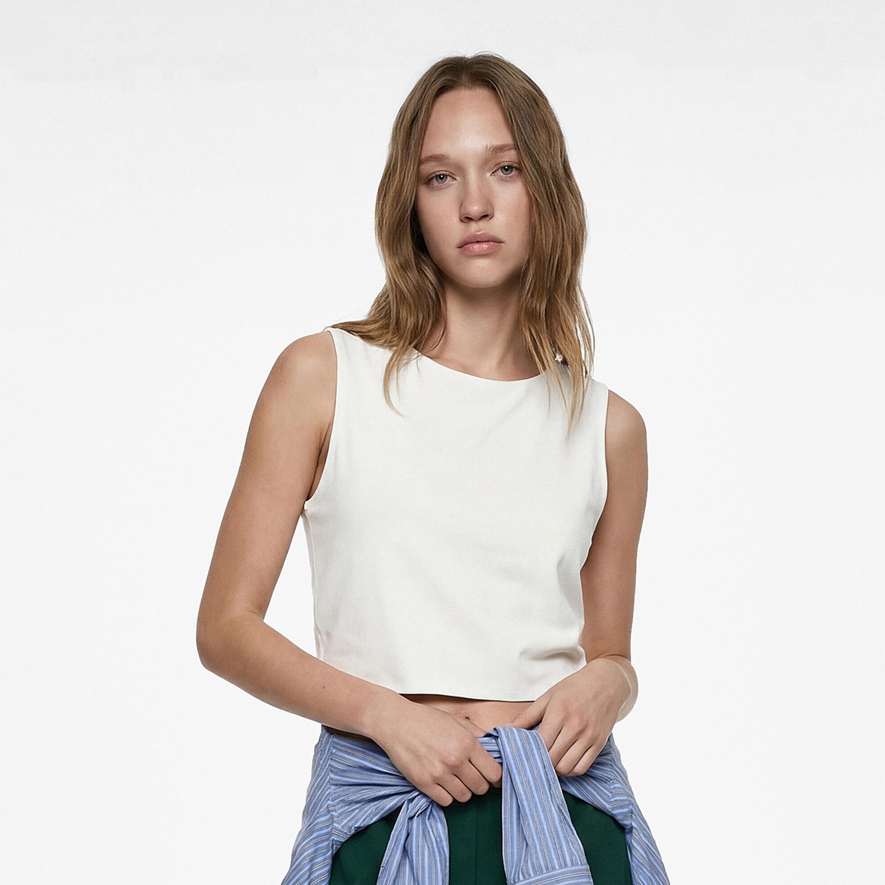 توب كروپ نسائي من كوتون-women-clothing-shirtsandblouses-blouses-image-1