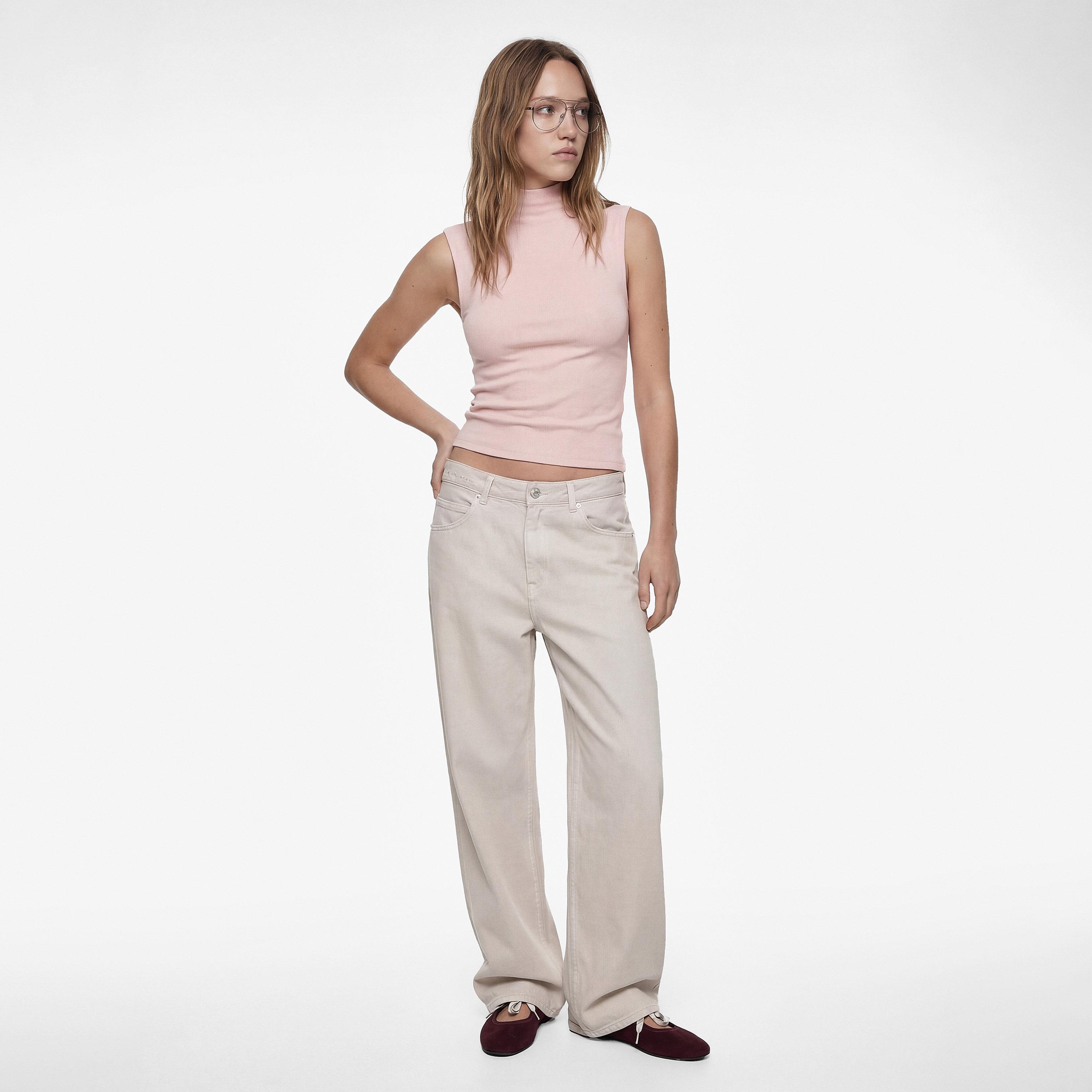 KOTON Cotton High Neck Women's Top-women-clothing-shirtsandblouses-blouses-image-2