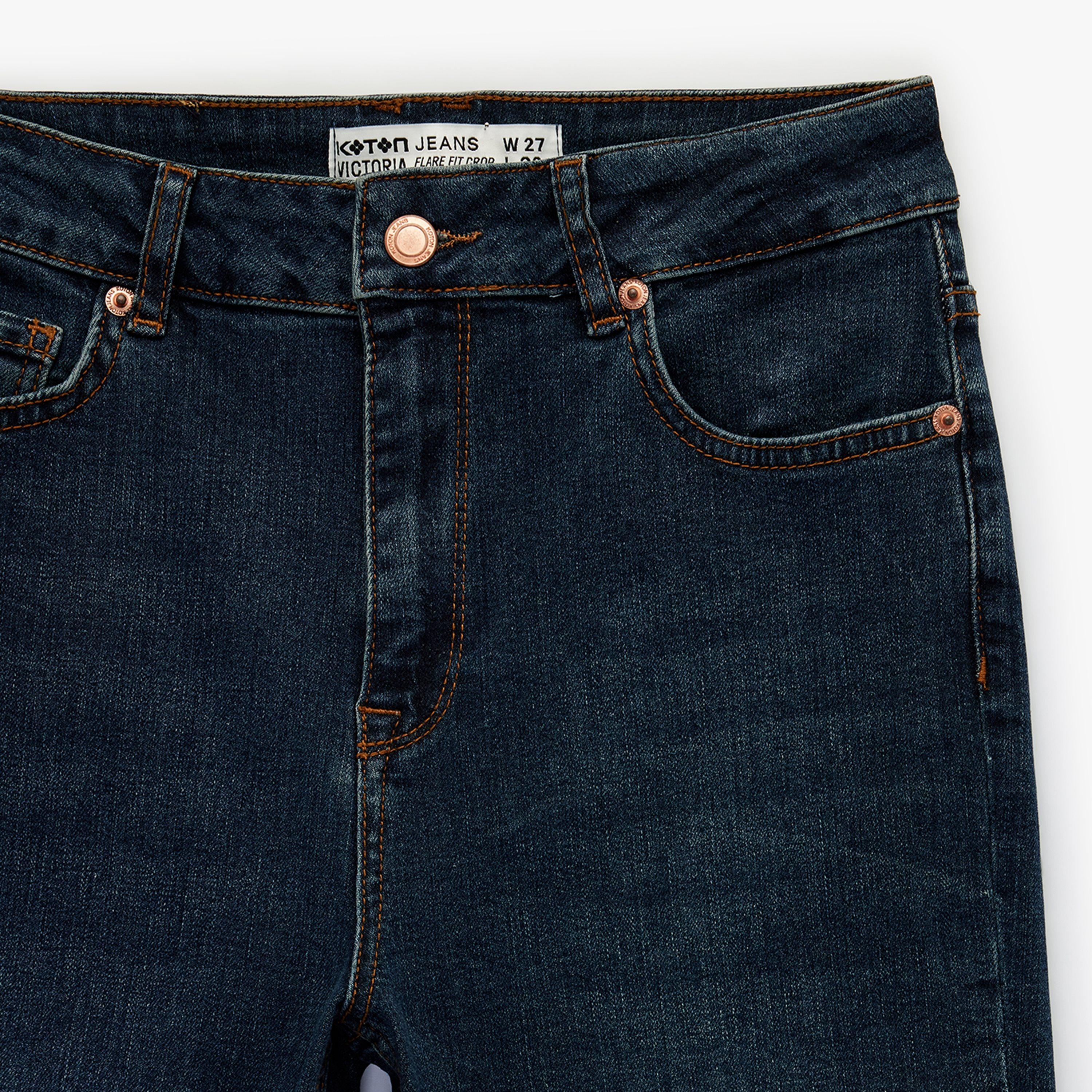 KOTON Tight Fit Plain Mid-Rise Women's Jeans-women-clothing-bottoms-jeans-image-6