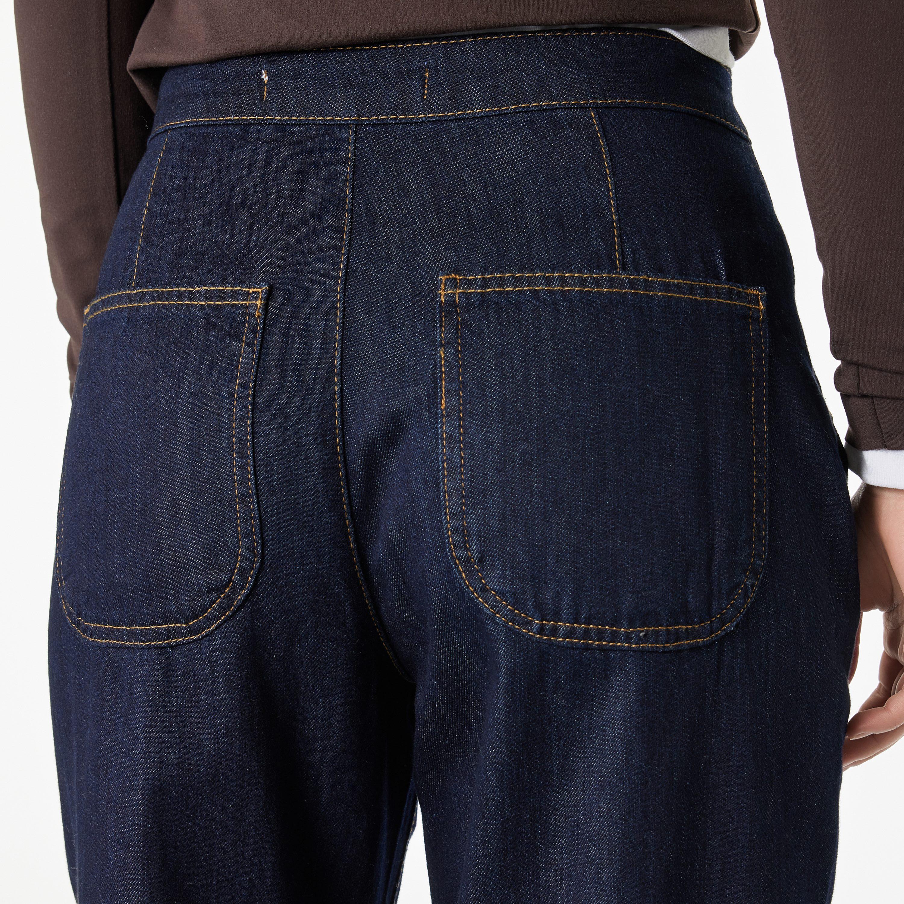 KOTON Regular Fit Plain High-Rise Women's Jeans-women-clothing-bottoms-jeans-image-4