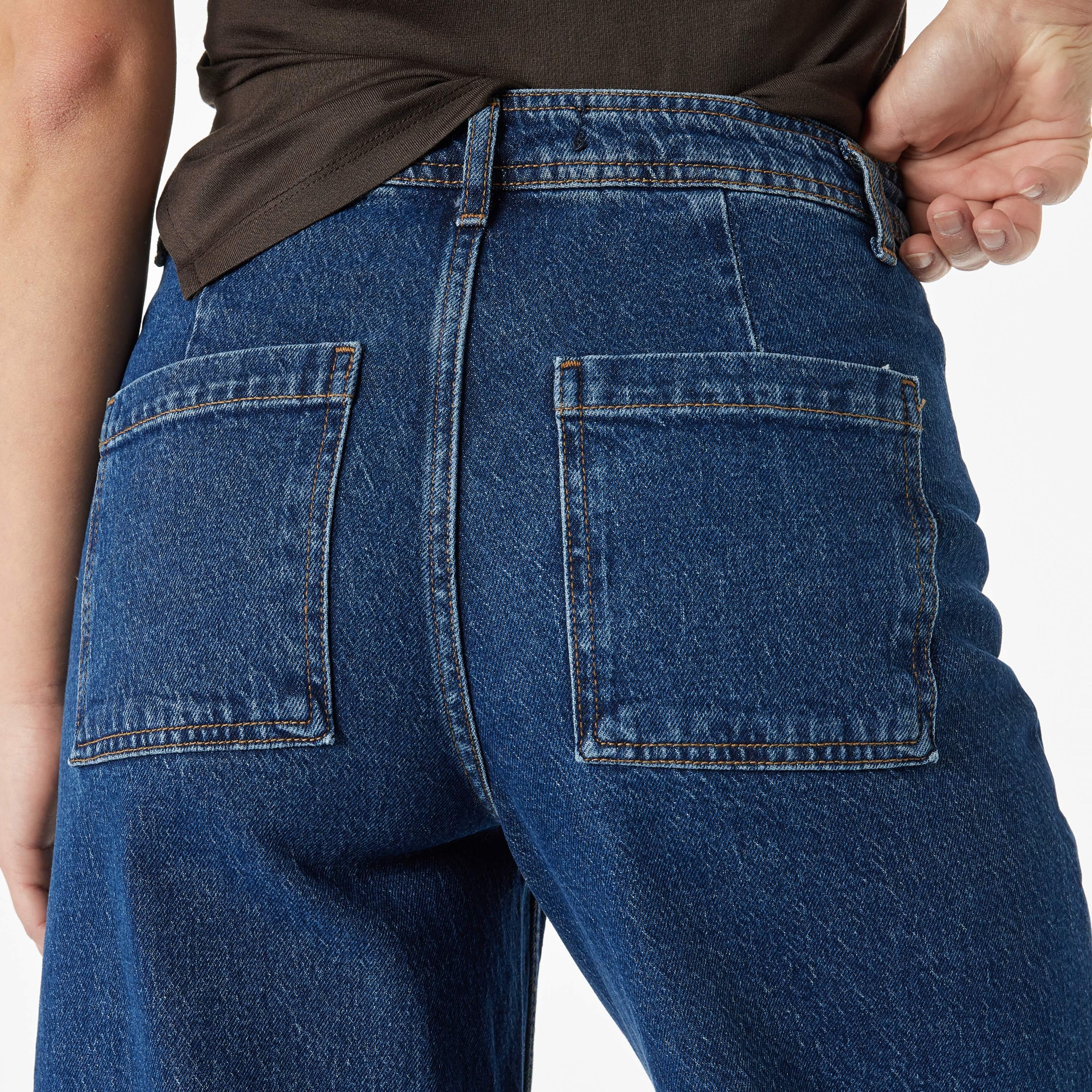 KOTON Relax Fit Plain High-Rise Women's Jeans-women-clothing-bottoms-jeans-image-4
