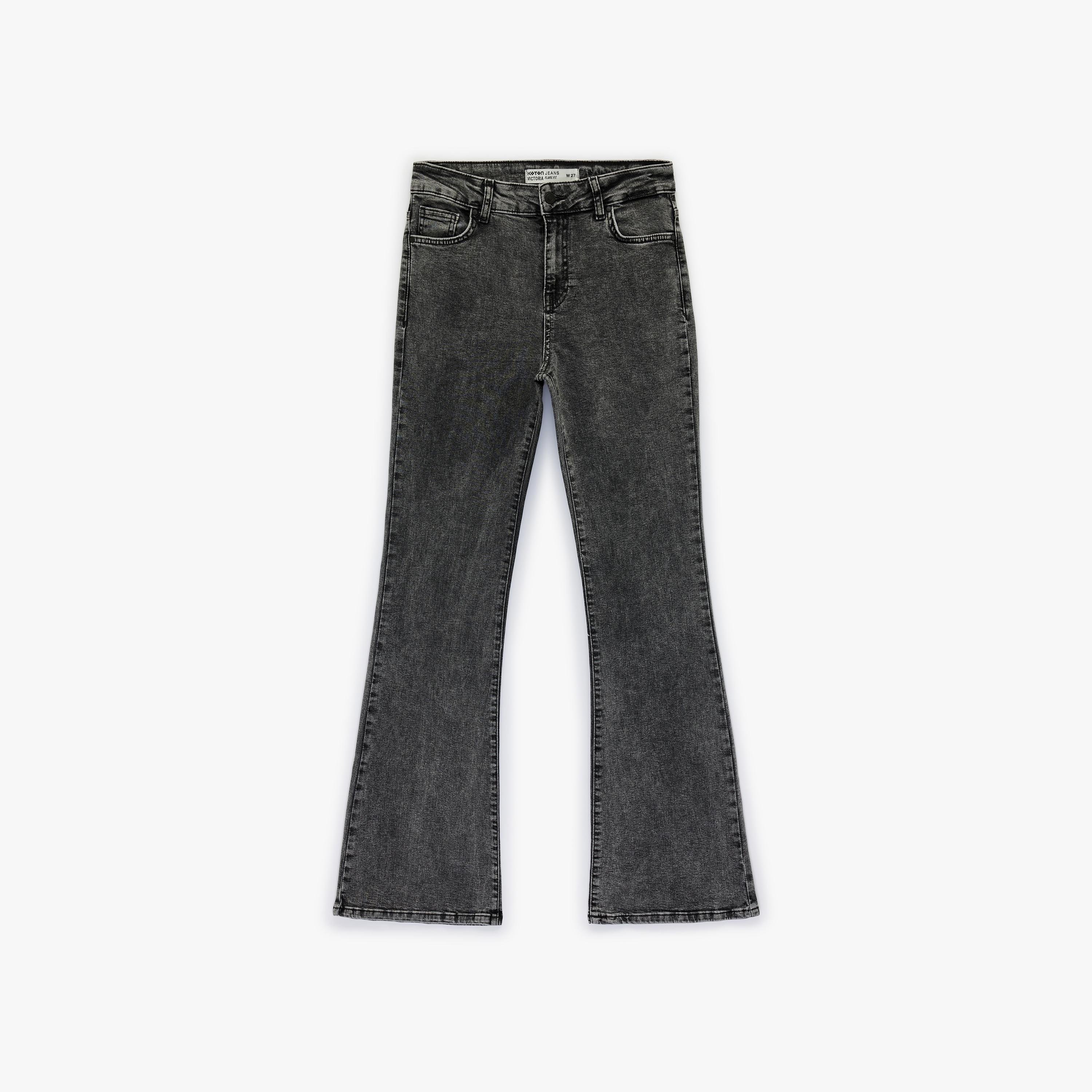 KOTON Tight Fit Plain Mid-Rise Women's Jeans-women-clothing-bottoms-jeans-image-4