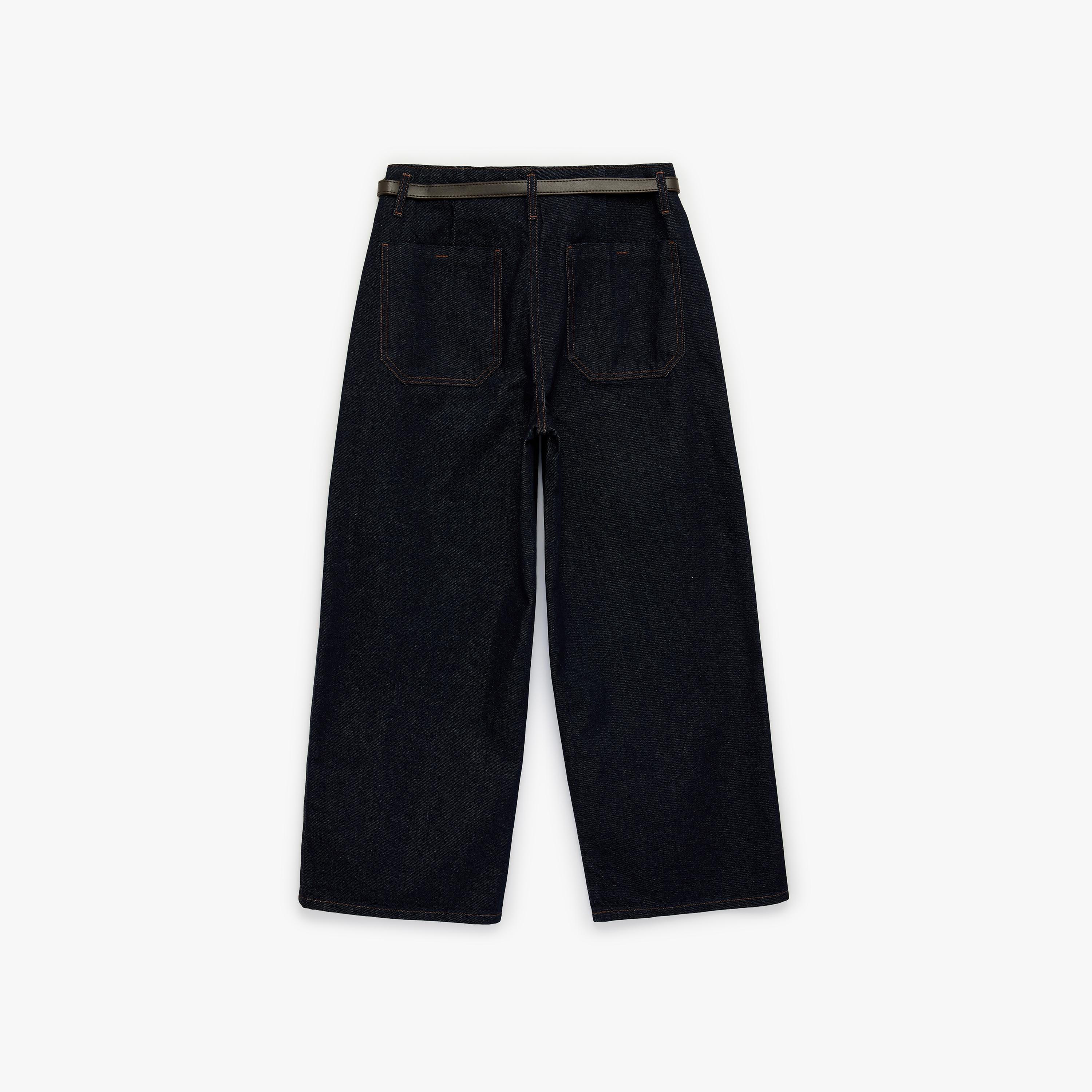KOTON Wide Leg Fit Plain High-Rise Women's Jeans-women-clothing-bottoms-jeans-image-6