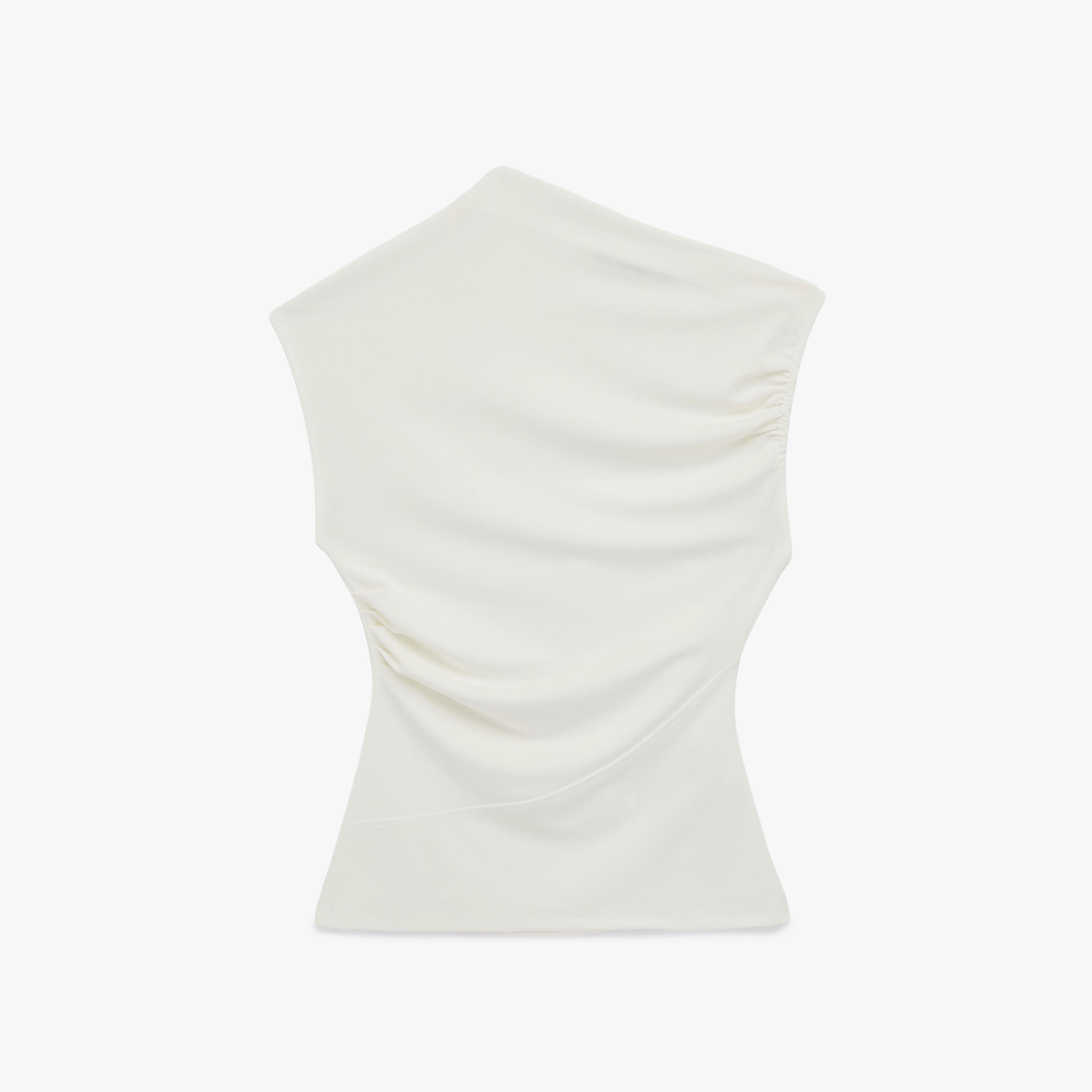 KOTON White One-Shoulder Women's Top-women-clothing-shirtsandblouses-blouses-image-4