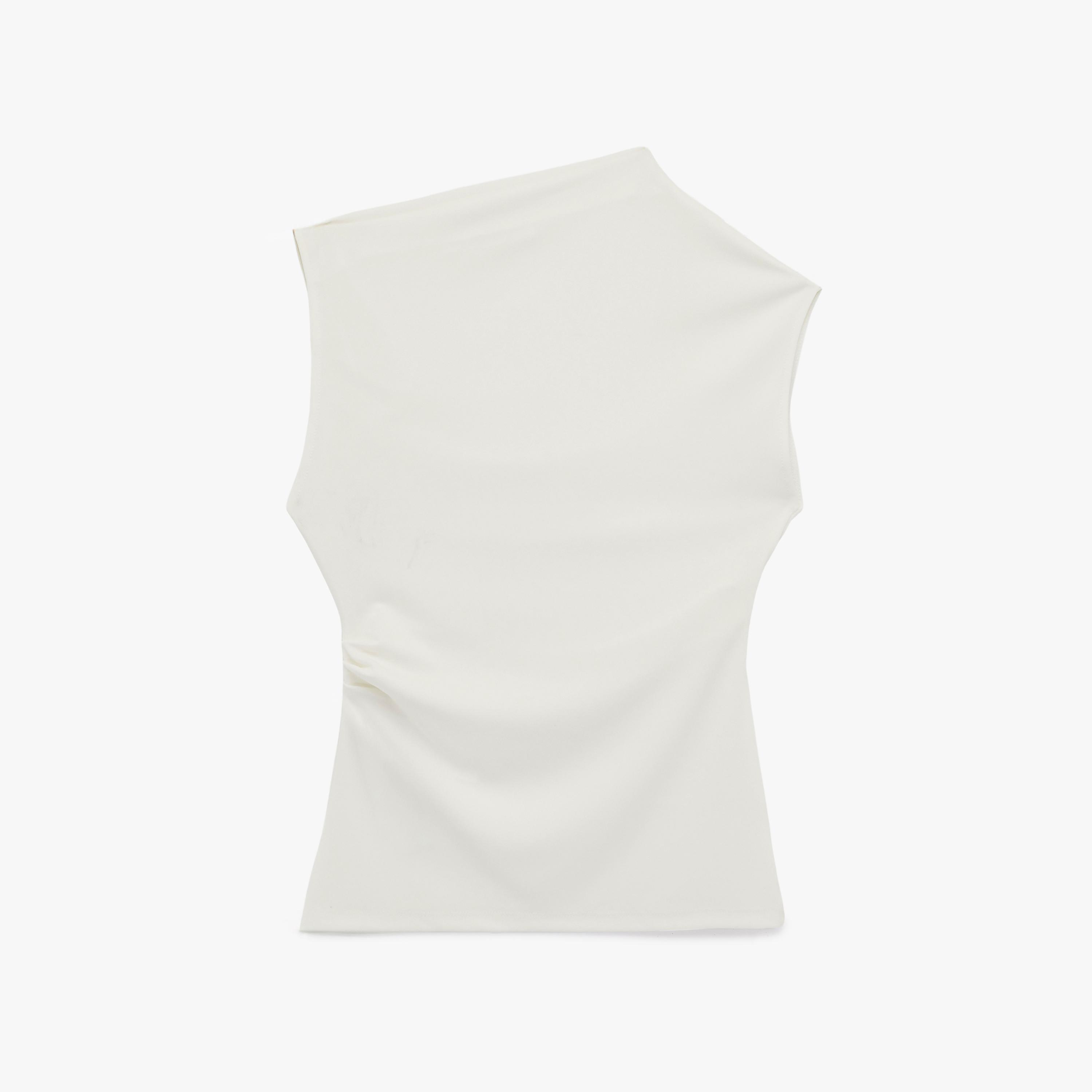 KOTON White One-Shoulder Women's Top-women-clothing-shirtsandblouses-blouses-image-5