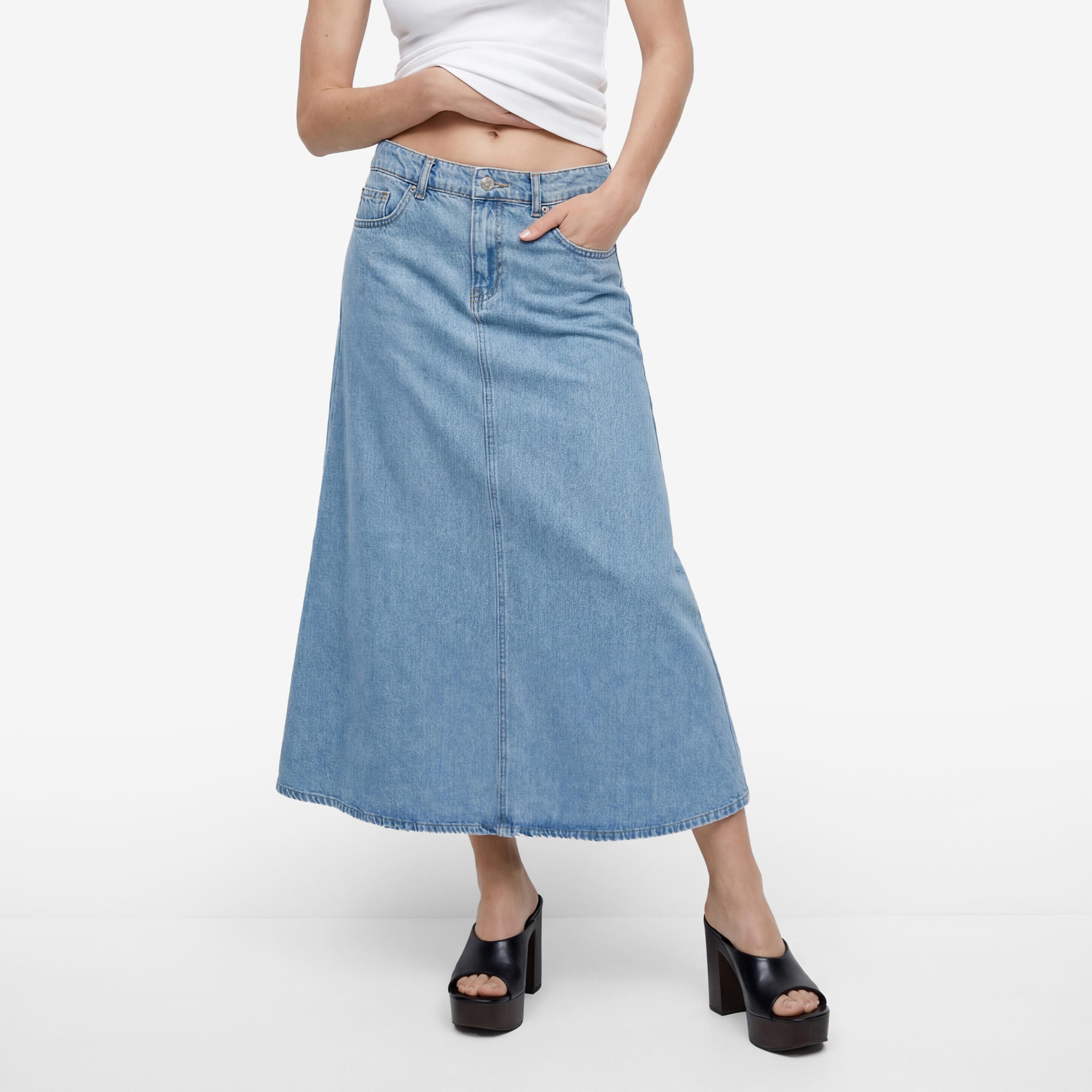 KOTON A-Line Women's Maxi Skirt-women-clothing-bottoms-skirts-image-1