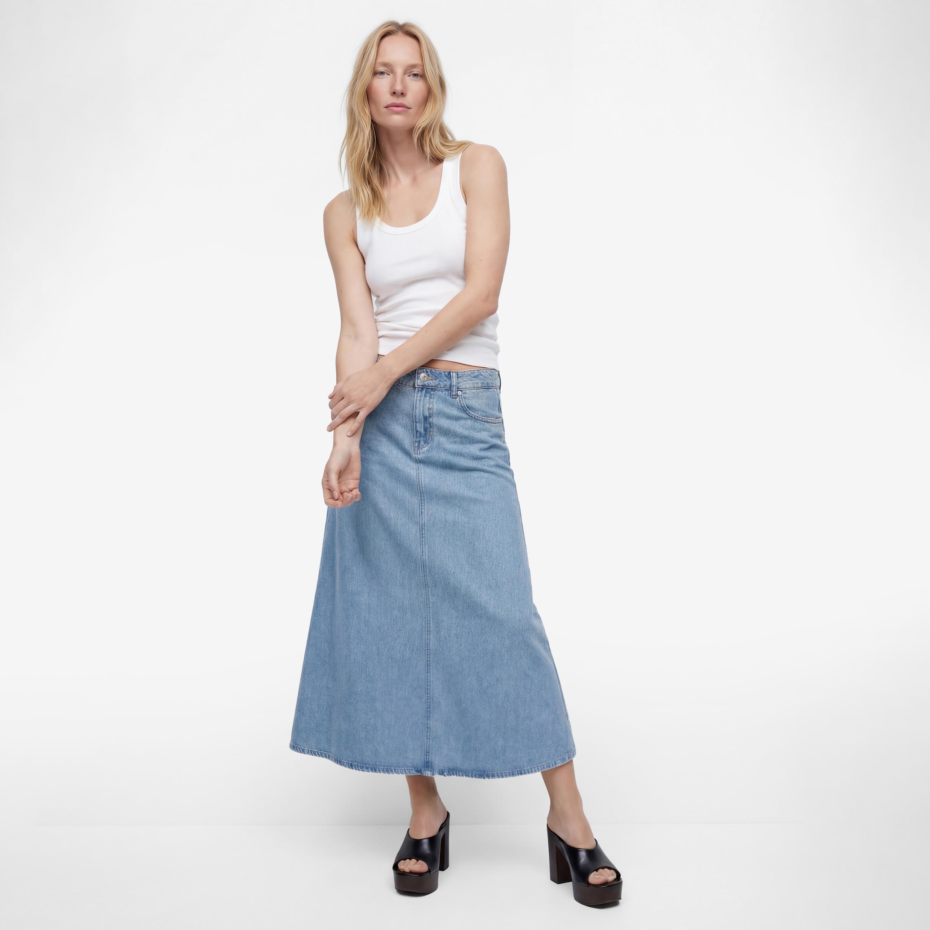 KOTON A-Line Women's Maxi Skirt-women-clothing-bottoms-skirts-image-2
