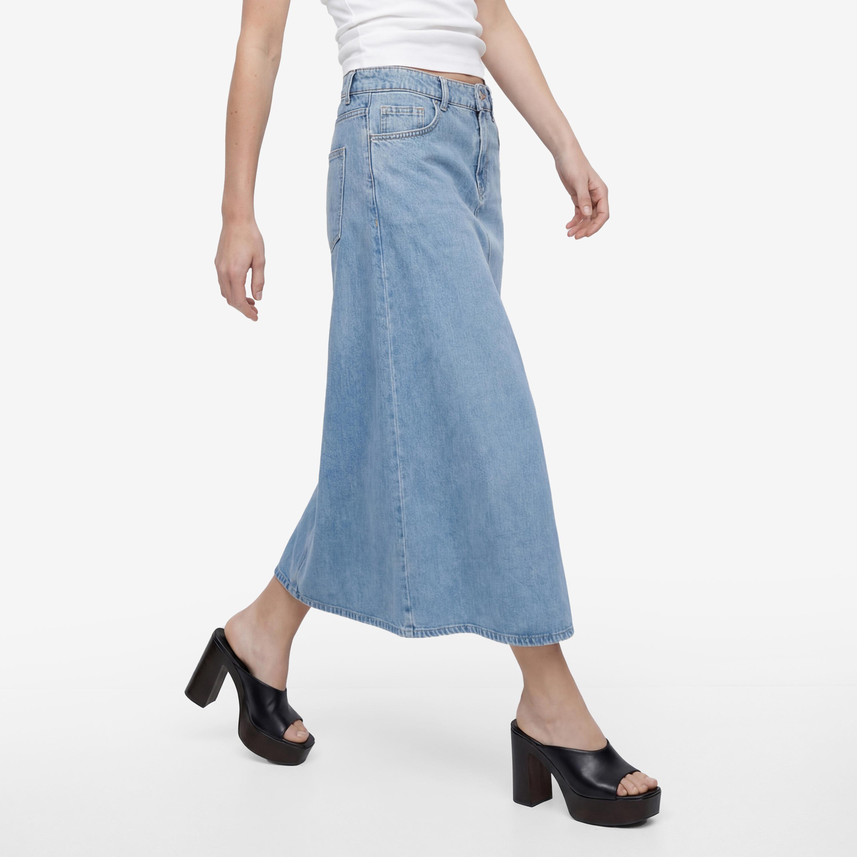 KOTON A-Line Women's Maxi Skirt-women-clothing-bottoms-skirts-image-3