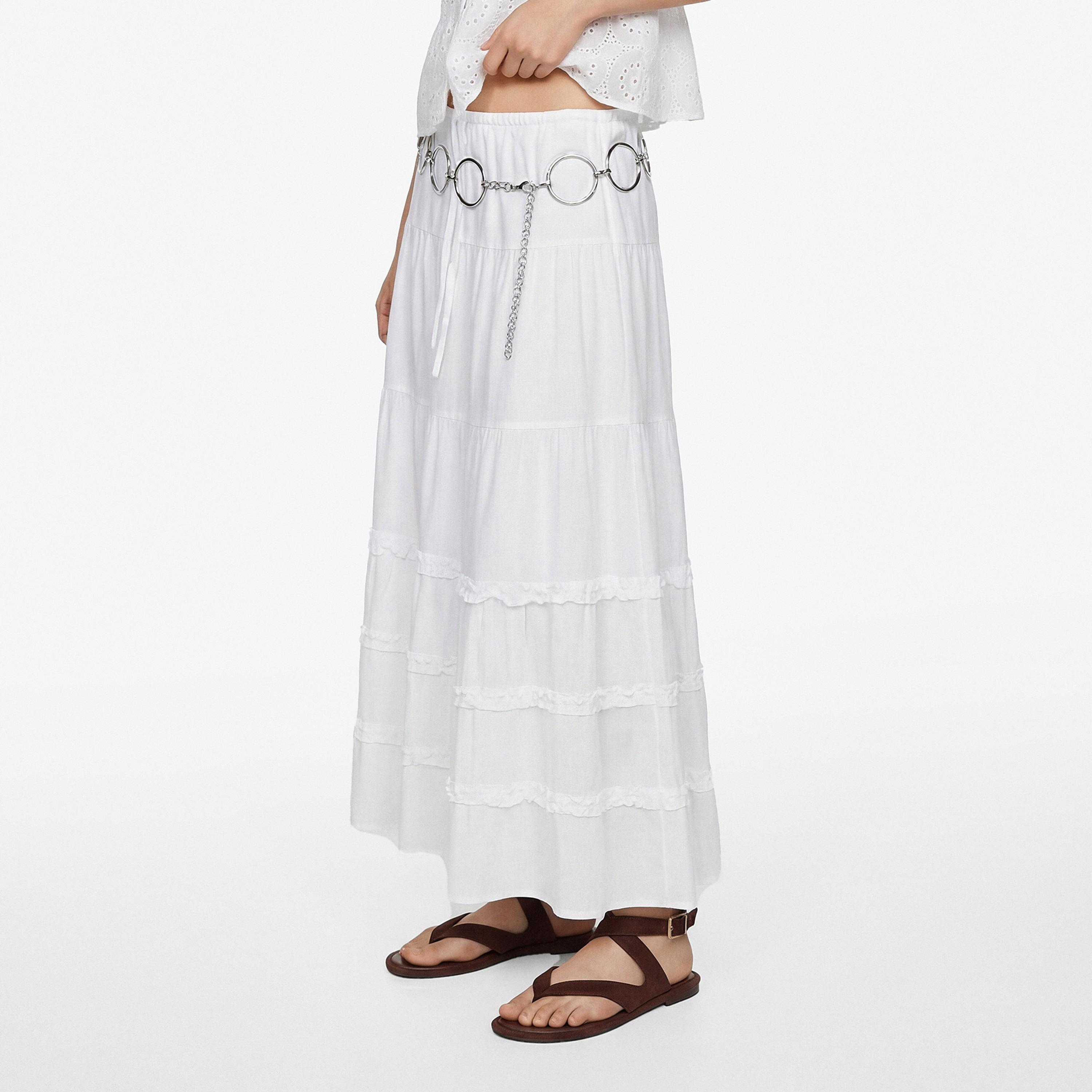 تنورة ميدي نسائية قطنية بتصميم طبقات من كوتون-women-clothing-bottoms-skirts-image-3