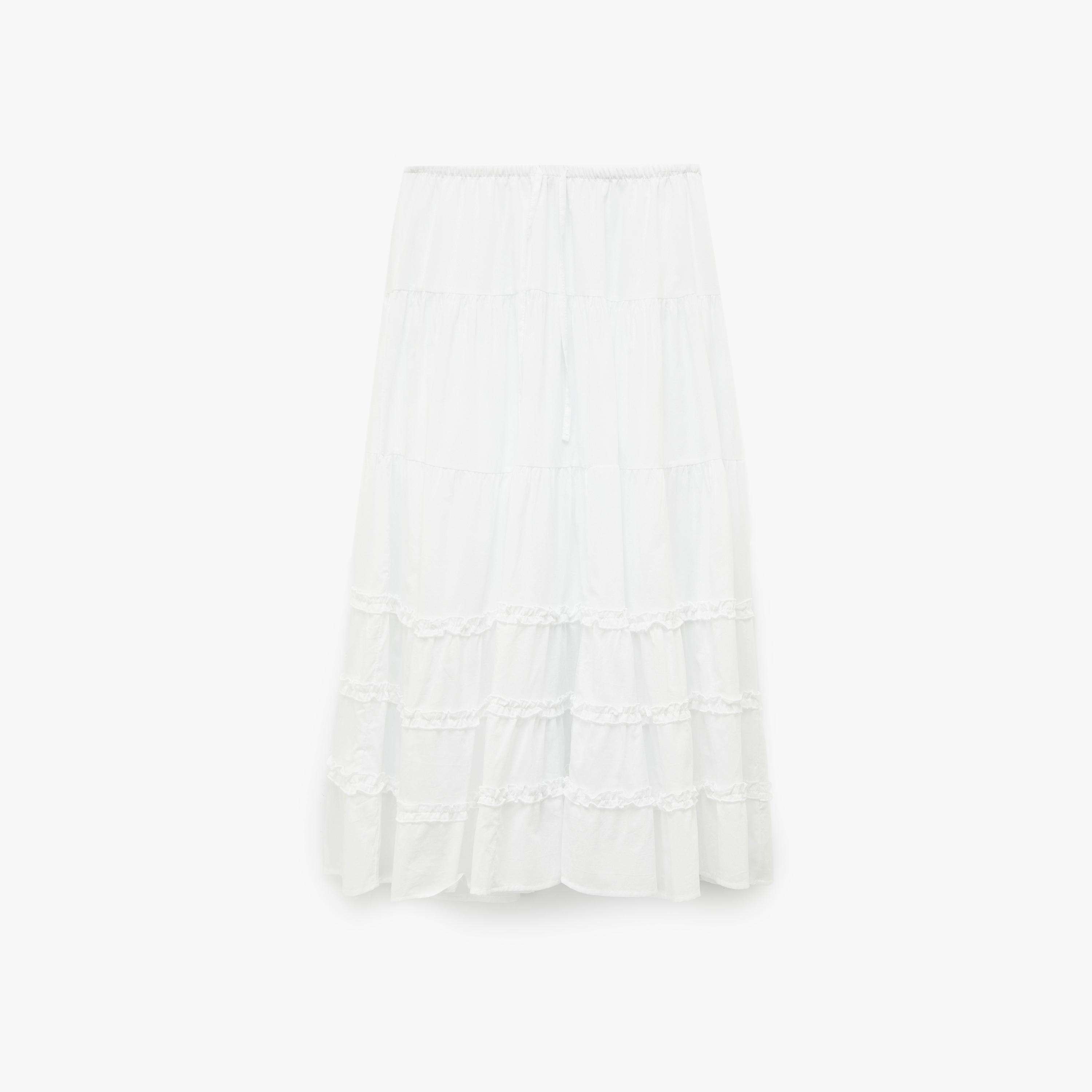 تنورة ميدي نسائية قطنية بتصميم طبقات من كوتون-women-clothing-bottoms-skirts-image-4