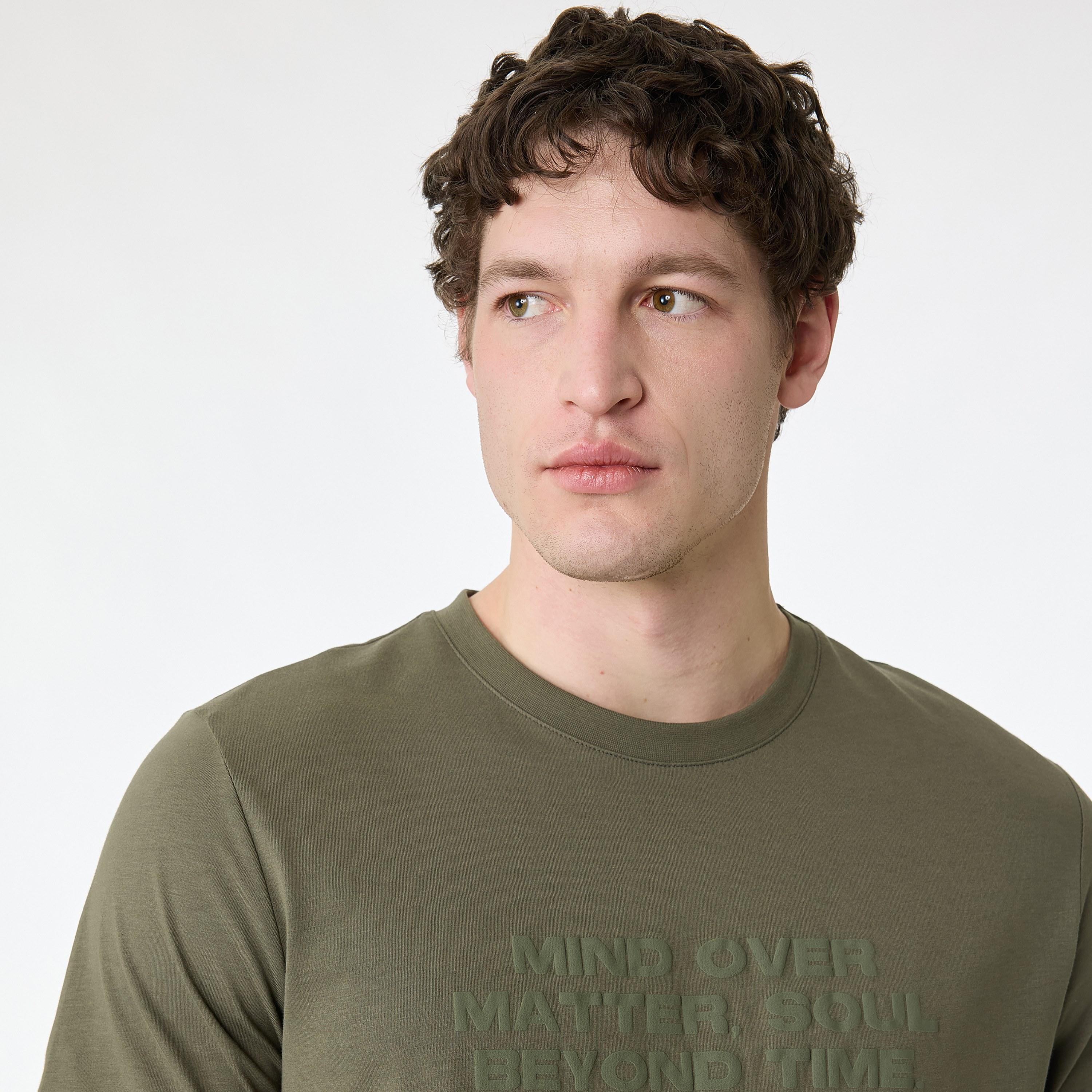 KOTON Text-Print Crew Neck Short Sleeves Men's T-Shirt-men-clothing-tshirtsandpolos-tshirts-image-3