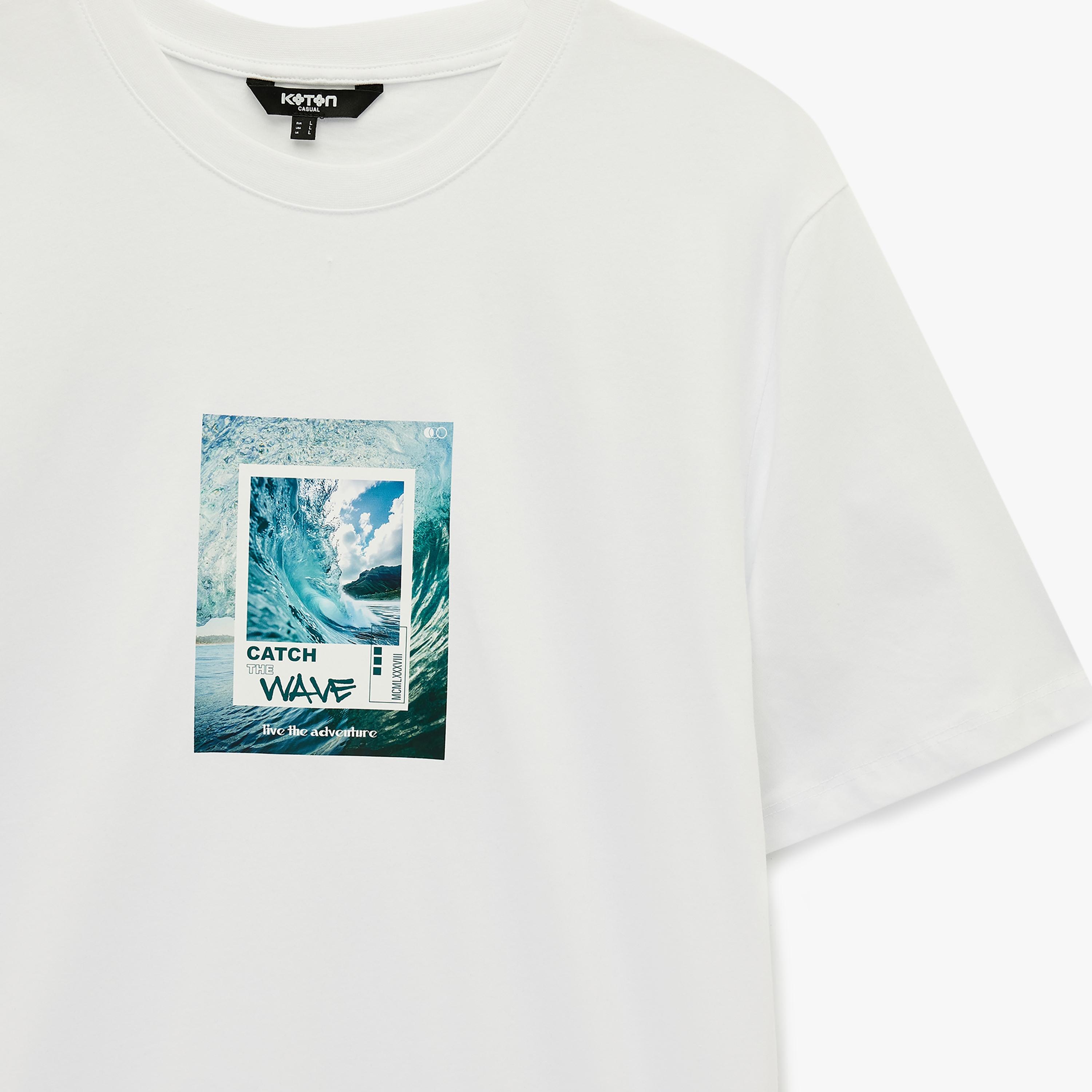 KOTON Graphic Placement Print Crew Neck Short Sleeves Men's T-Shirt-men-clothing-tshirtsandpolos-tshirts-image-6