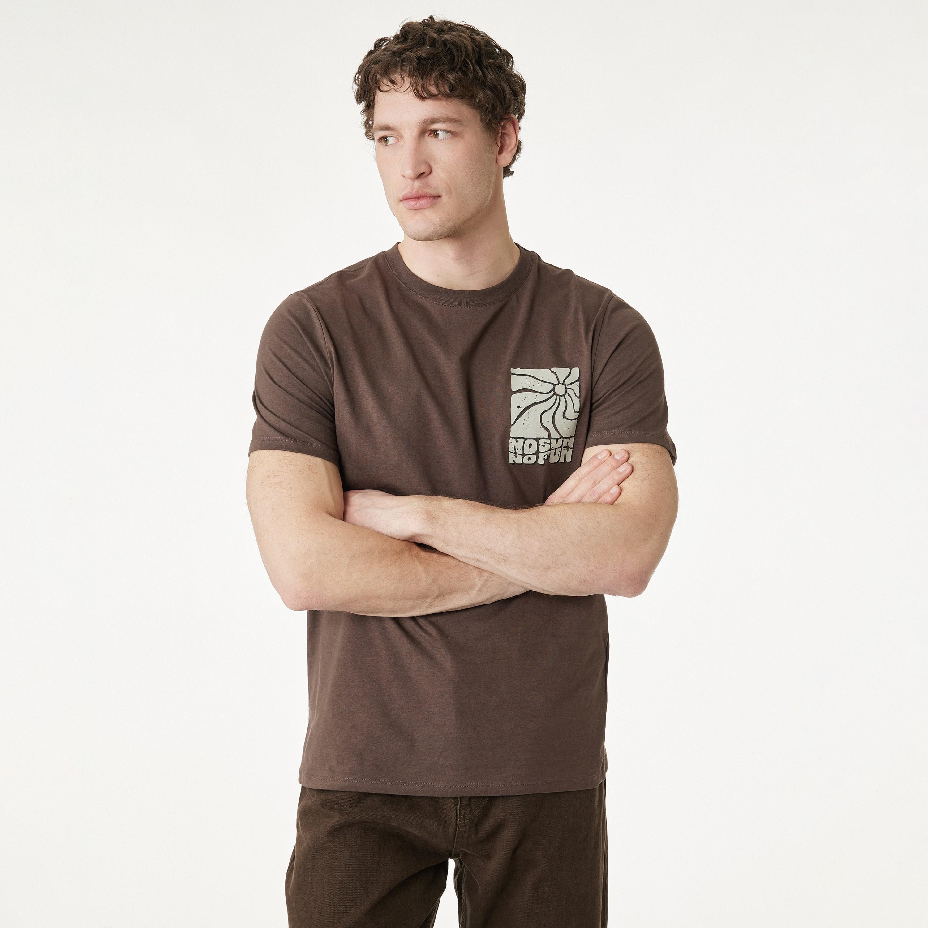 KOTON Graphic Print Crew Neck Short Sleeves Men's T-Shirt-men-clothing-tshirtsandpolos-tshirts-image-1