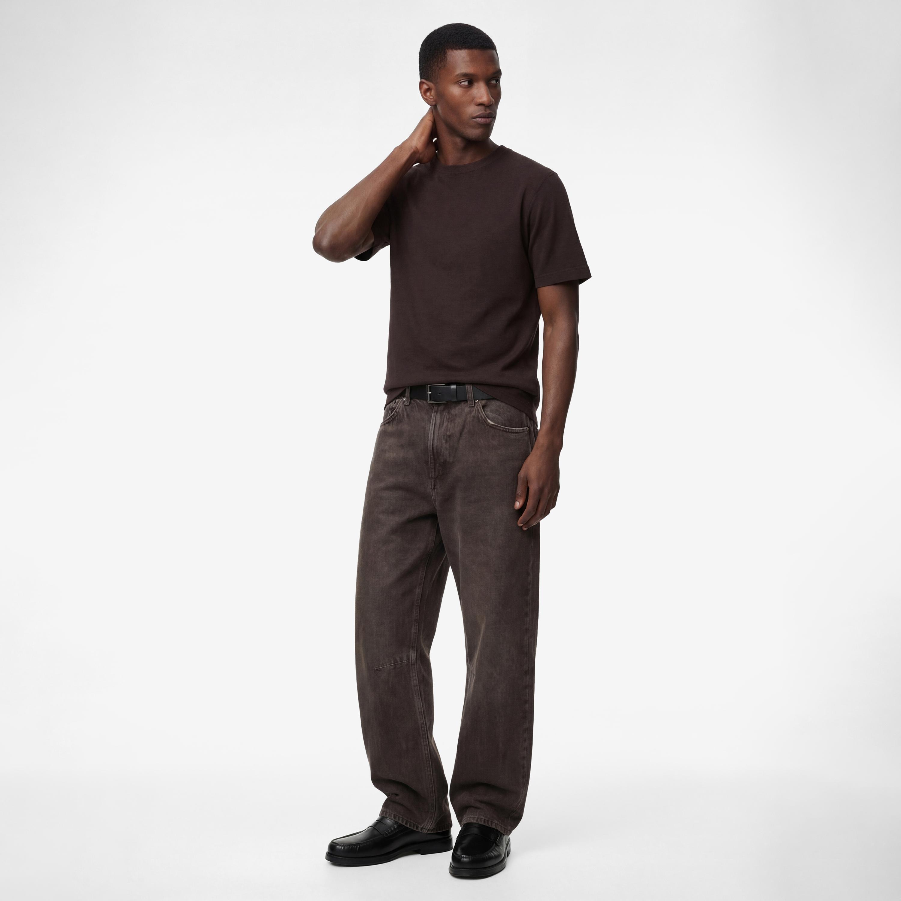 KOTON Plain Crew Neck Short Sleeves Men's T-Shirt-men-clothing-tshirtsandpolos-tshirts-image-2