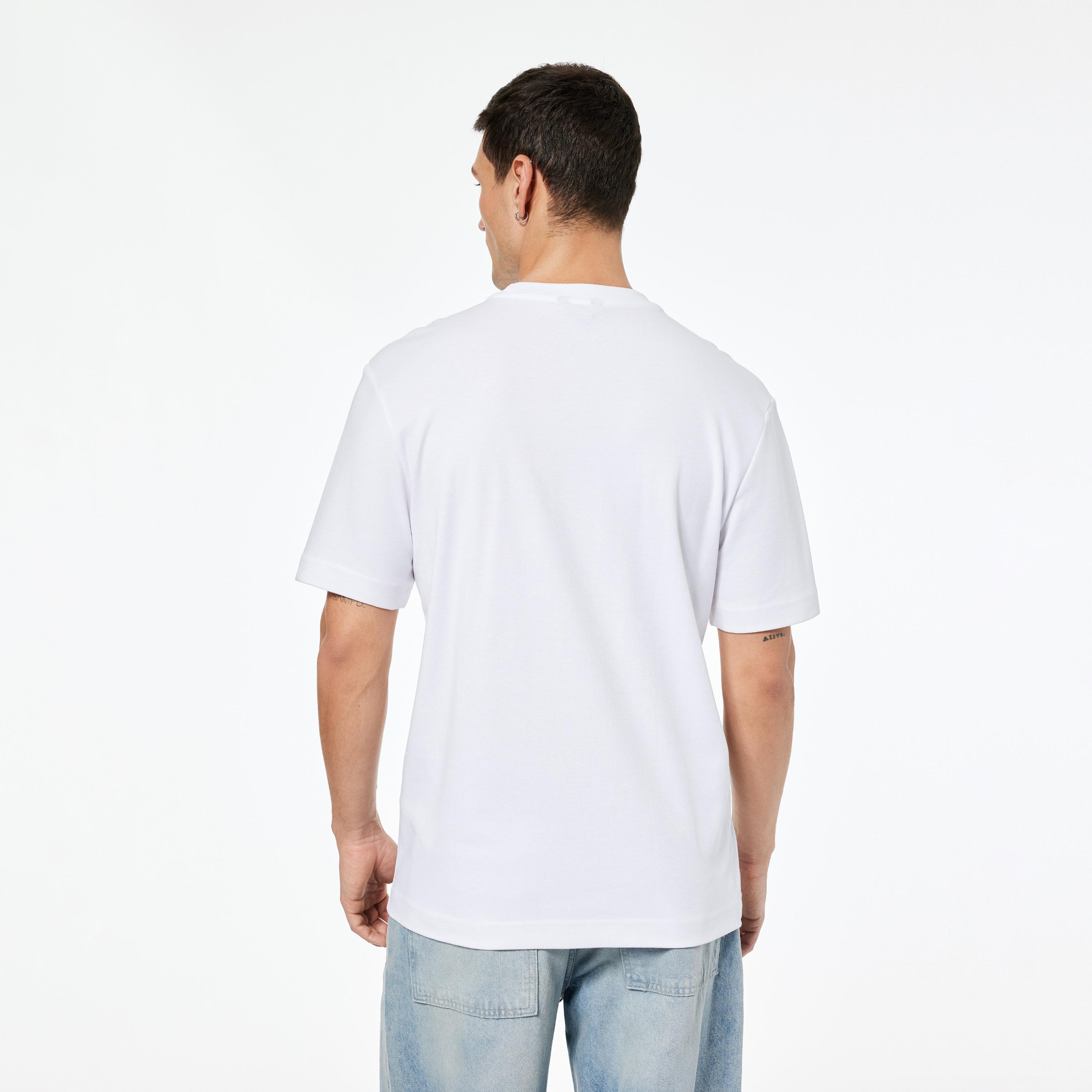 تيشيرت رجالي بأكمام قصيرة وياقة دائرية سادة من كوتون.-men-clothing-tshirtsandpolos-tshirts-image-4