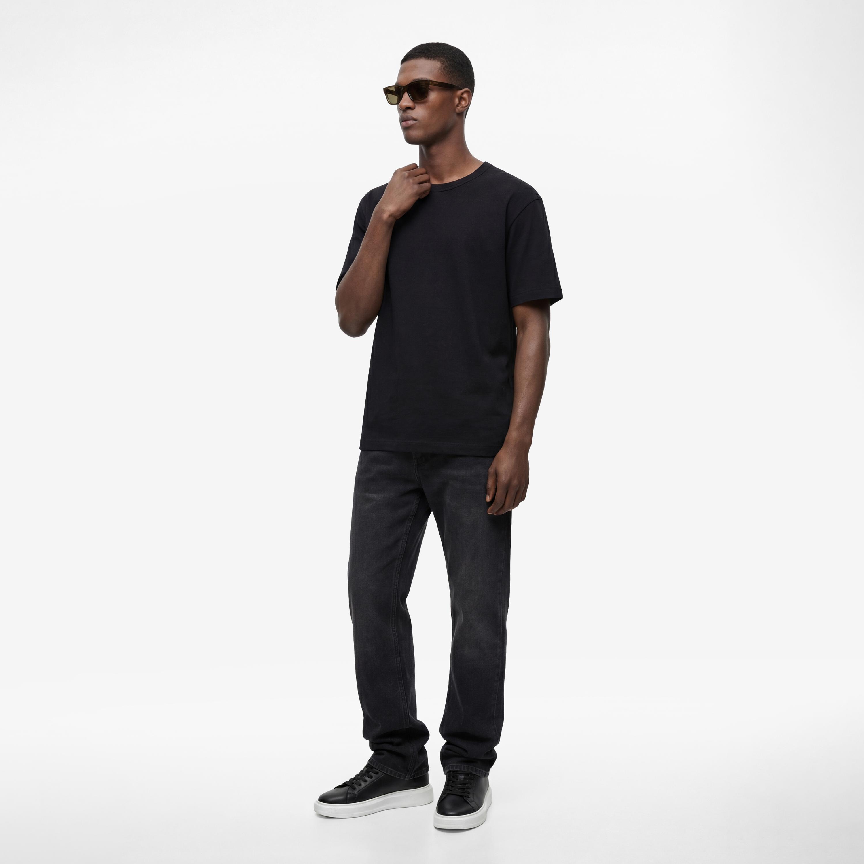 KOTON Plain Crew Neck Short Sleeves Men's T-Shirt-men-clothing-tshirtsandpolos-tshirts-image-2