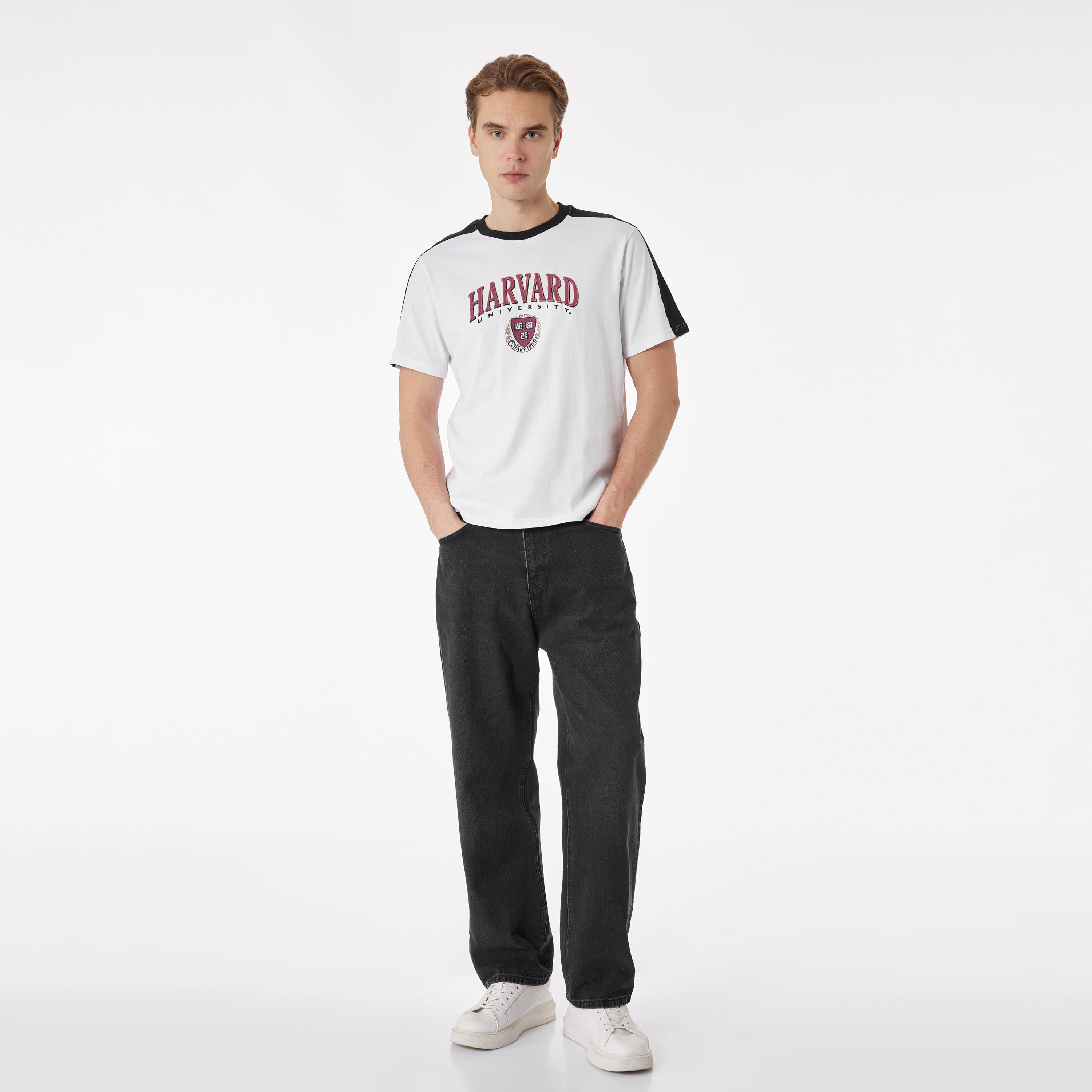 KOTON Text-Print Crew Neck Short Sleeves Men's T-Shirt-men-clothing-tshirtsandpolos-tshirts-image-2