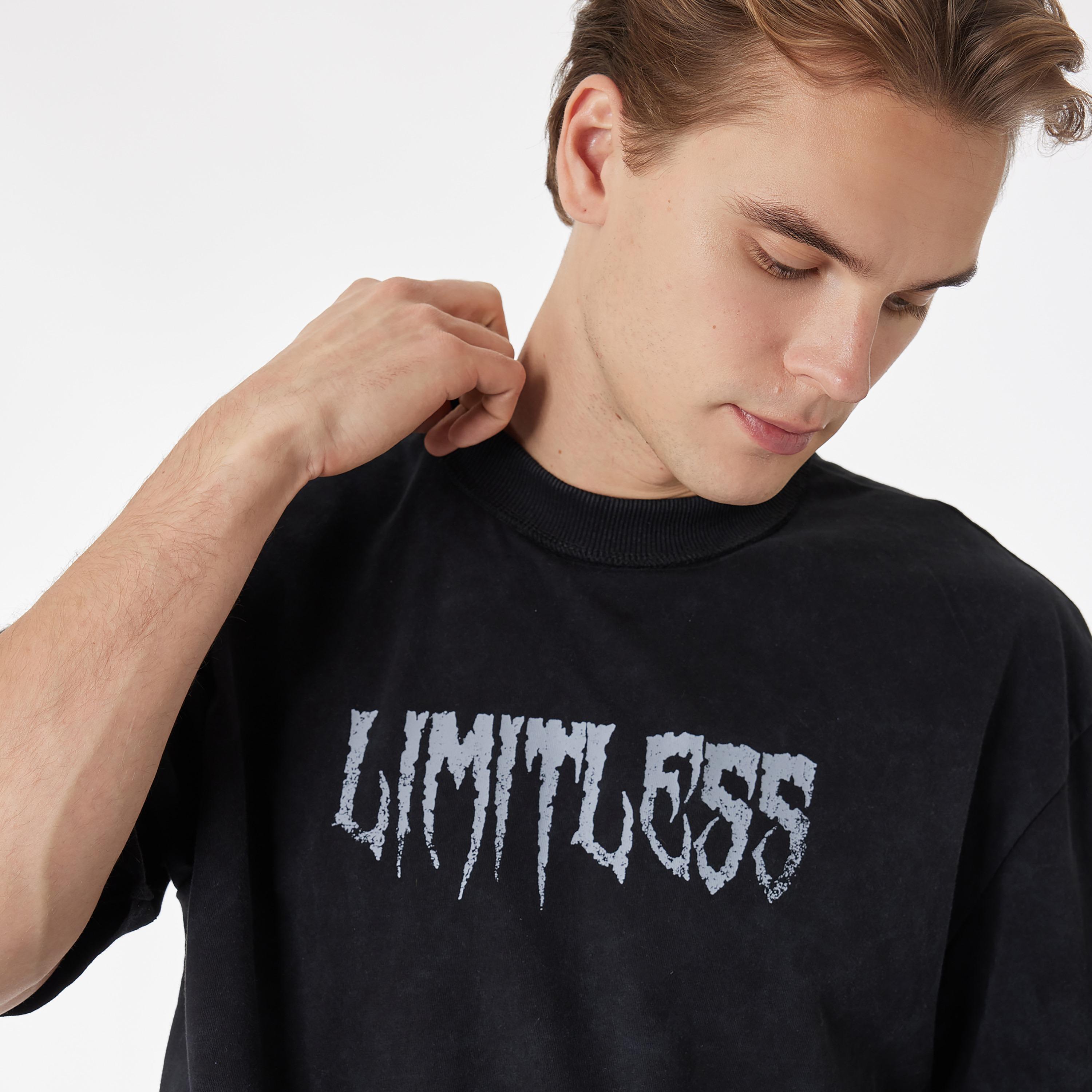 KOTON Text-Print Crew Neck Short Sleeves Men's T-Shirt-men-clothing-tshirtsandpolos-tshirts-image-3