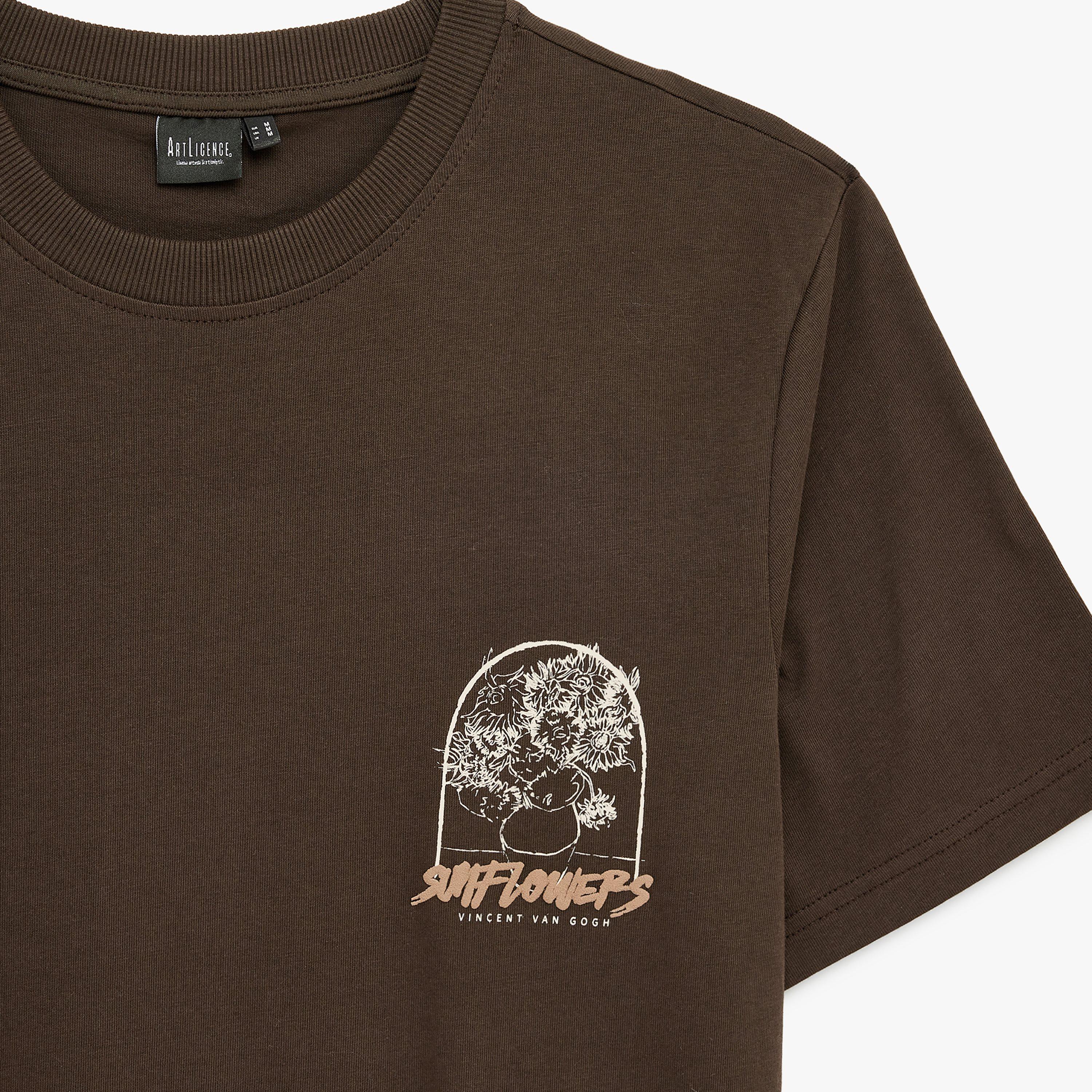 تيشيرت رجالي بأكمام قصيرة وياقة دائرية بطبعة زهور جرافيك من كوتون.-men-clothing-tshirtsandpolos-tshirts-image-7