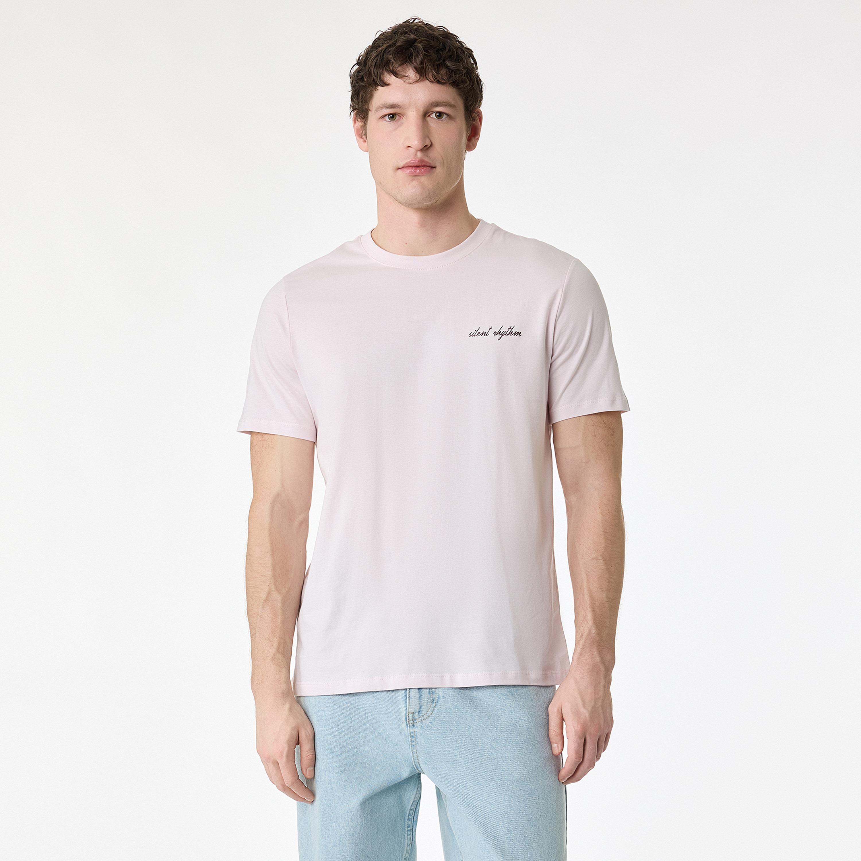KOTON Typographic Crew Neck Short Sleeves Men's T-Shirt-men-clothing-tshirtsandpolos-tshirts-image-1