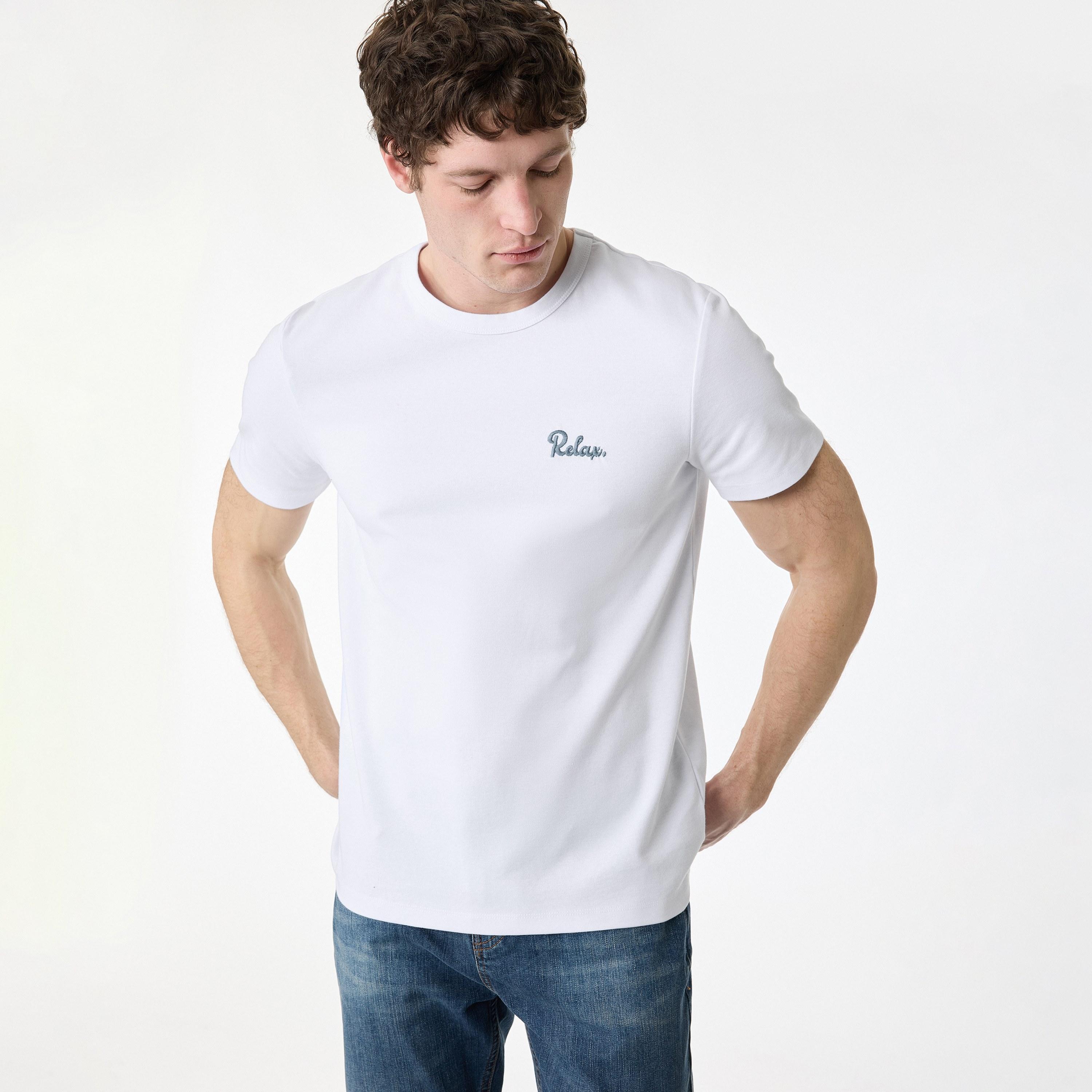 KOTON Plain Crew Neck Short Sleeves Men's T-Shirt-men-clothing-tshirtsandpolos-tshirts-image-3