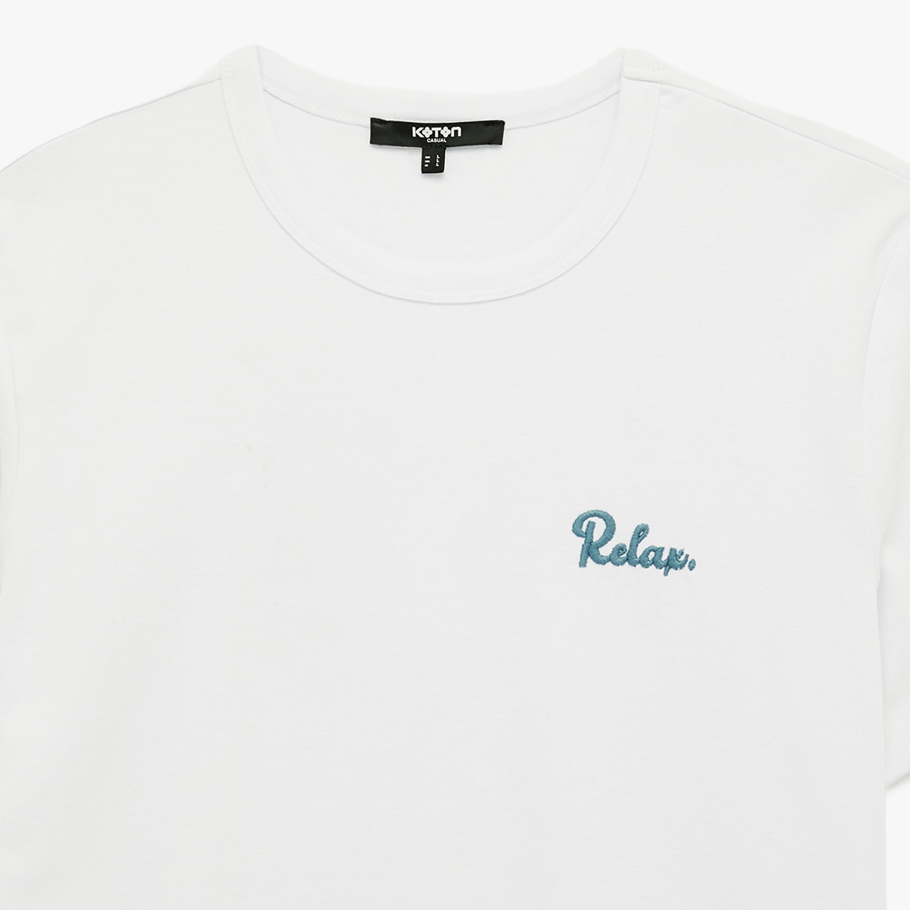KOTON Plain Crew Neck Short Sleeves Men's T-Shirt-men-clothing-tshirtsandpolos-tshirts-image-6