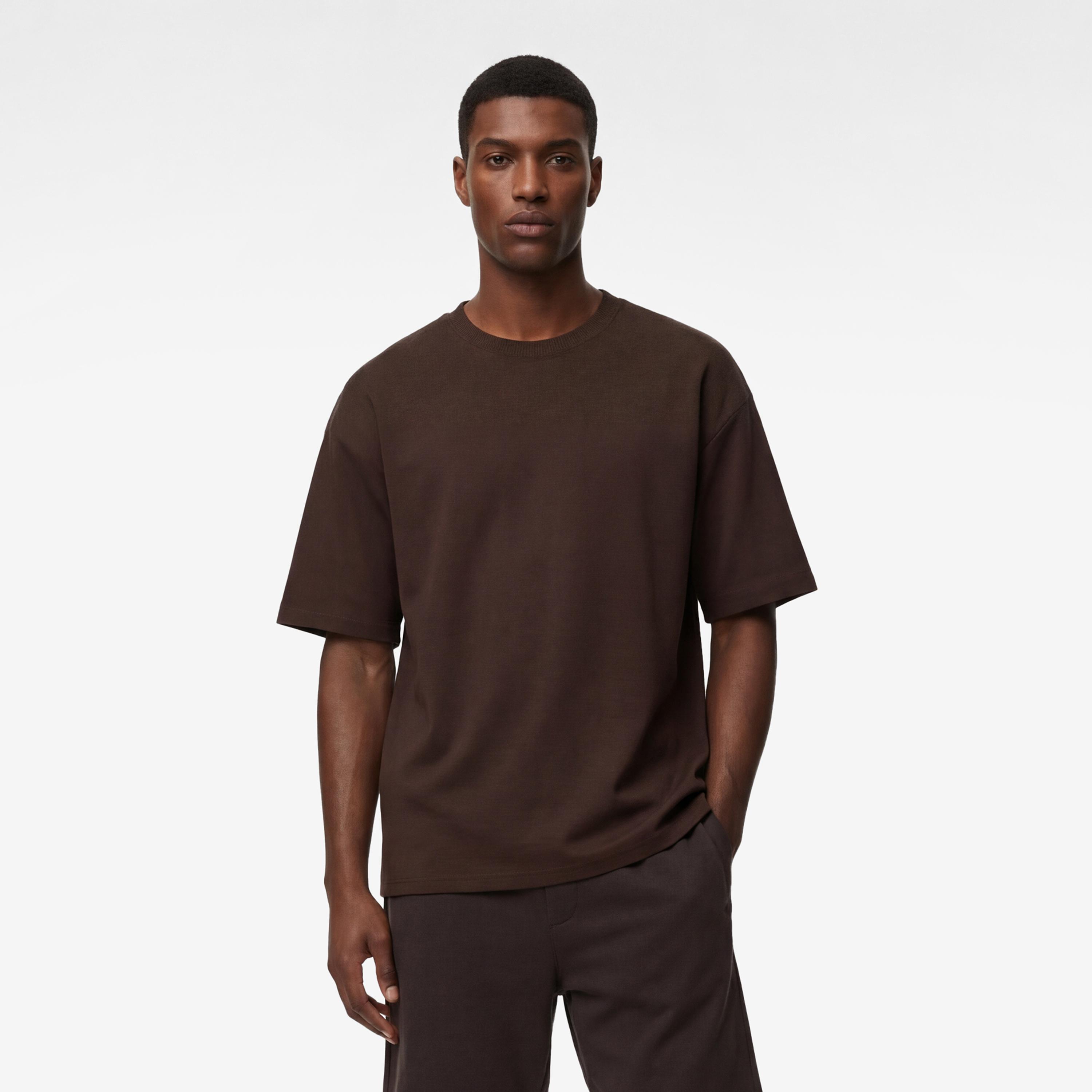 KOTON Plain Crew Neck Short Sleeves Men's T-Shirt-men-clothing-tshirtsandpolos-tshirts-image-1