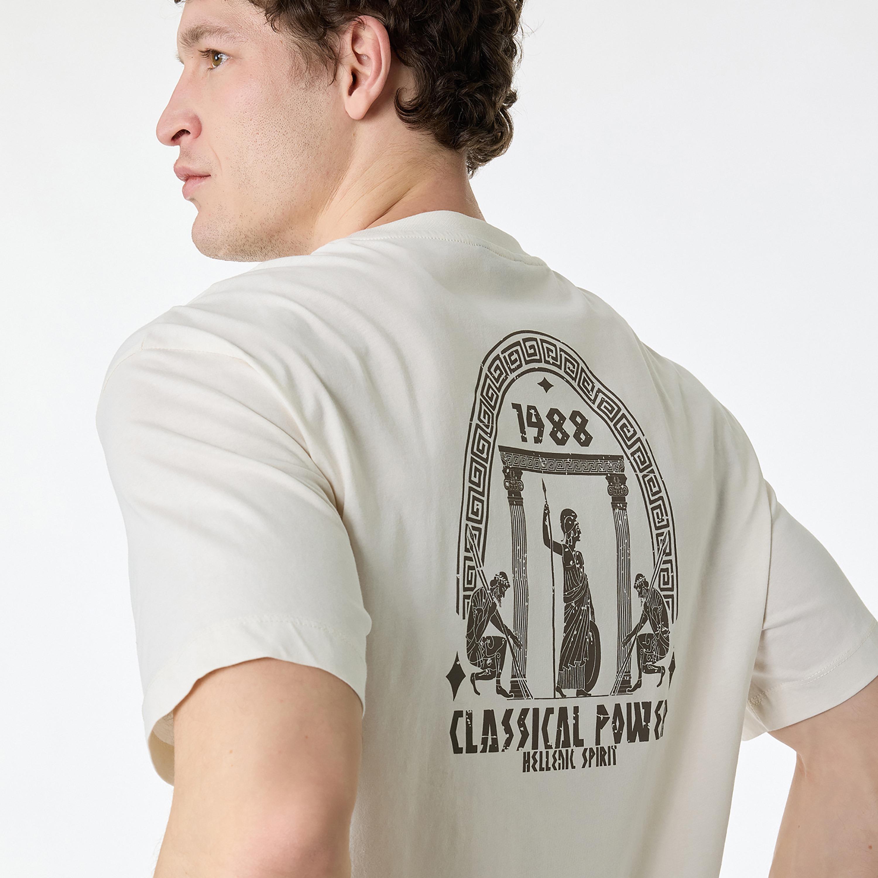 KOTON Graphic Print Crew Neck Short Sleeves Men's T-Shirt-men-clothing-tshirtsandpolos-tshirts-image-3