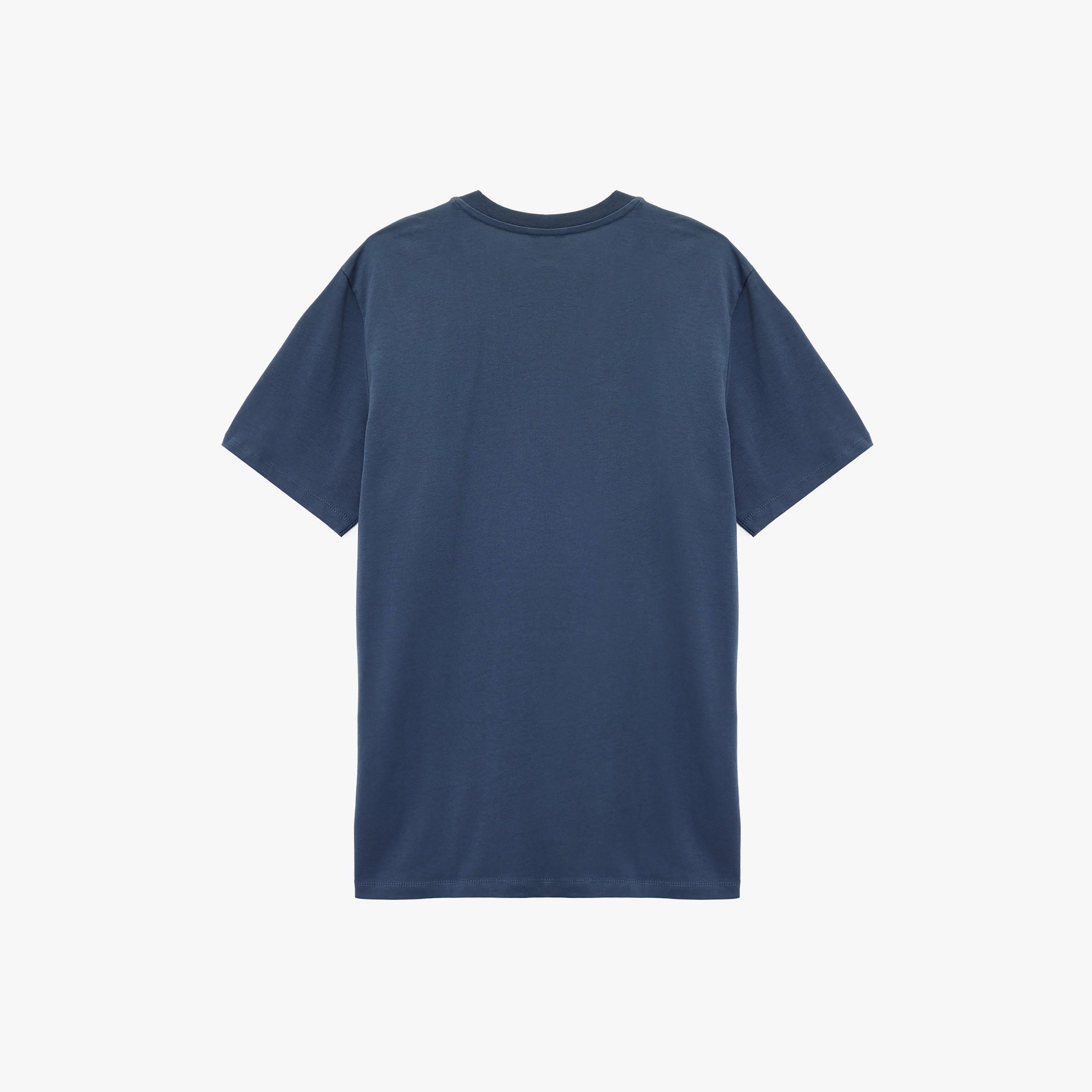 KOTON Embroidered Crew Neck Short Sleeves Men's T-Shirt-men-clothing-tshirtsandpolos-tshirts-image-5