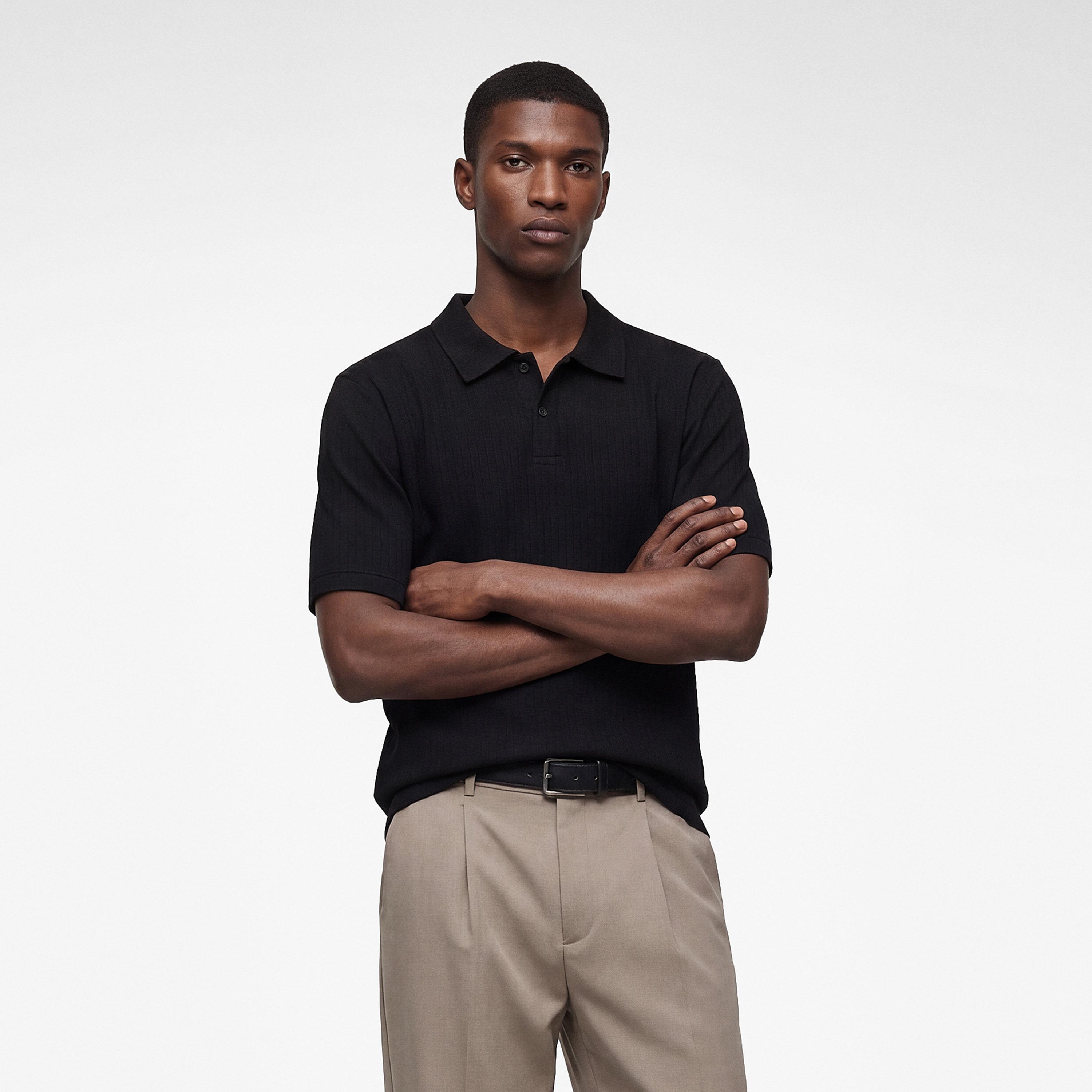 KOTON Plain Collared Short Sleeves Men's Polo T-Shirt-men-clothing-tshirtsandpolos-polos-image-1