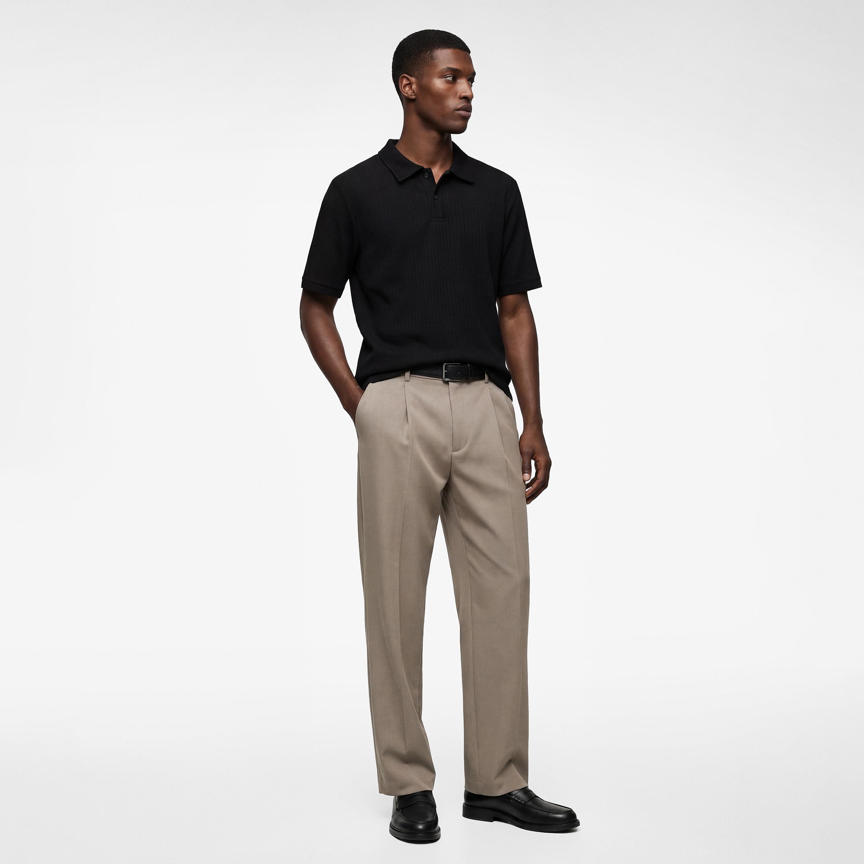 KOTON Plain Collared Short Sleeves Men's Polo T-Shirt-men-clothing-tshirtsandpolos-polos-image-2