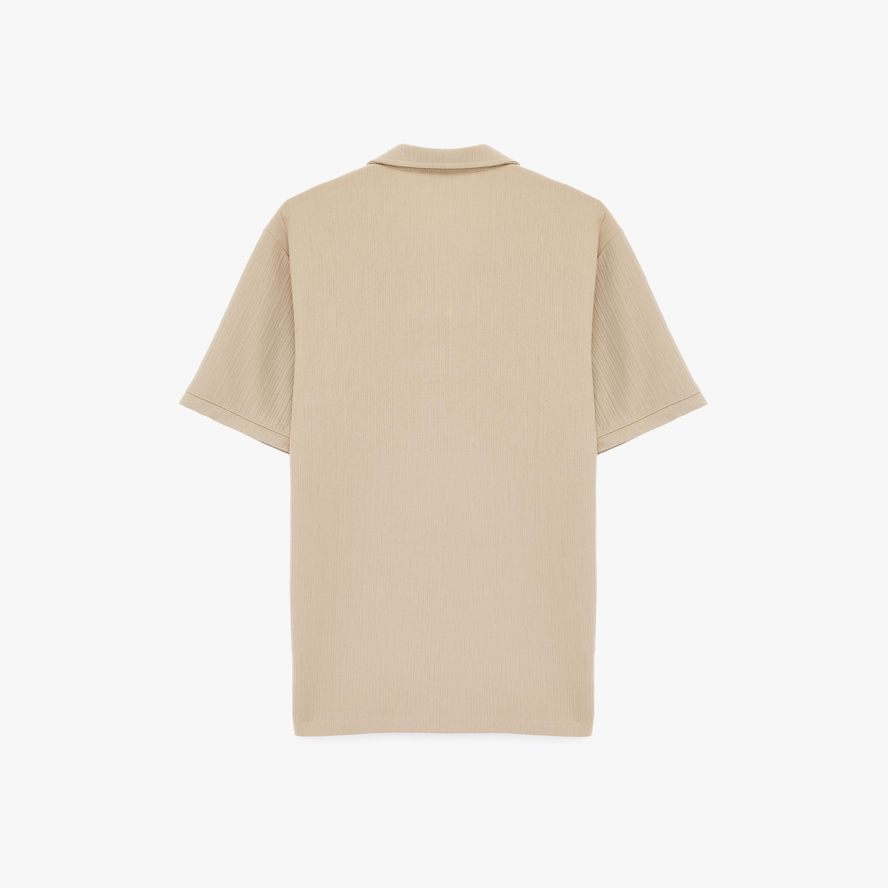KOTON Textured Johnny Collar Short Sleeves Men's Polo T-Shirt-men-clothing-tshirtsandpolos-polos-image-4