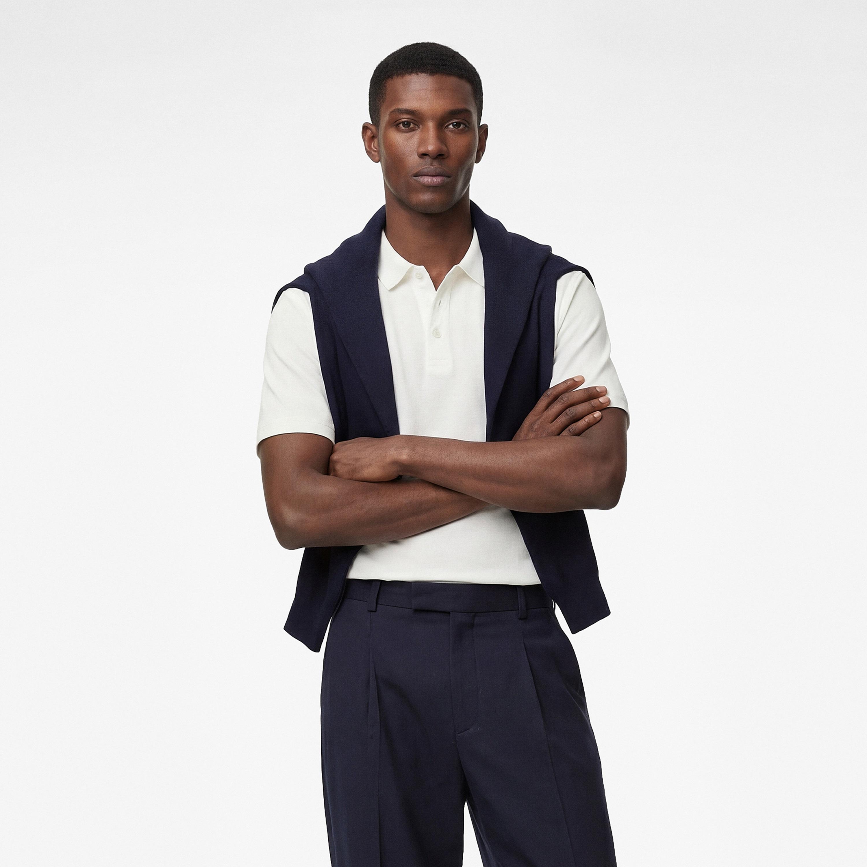 KOTON Textured Collared Short Sleeves Men's Polo T-Shirt-men-clothing-tshirtsandpolos-polos-image-1
