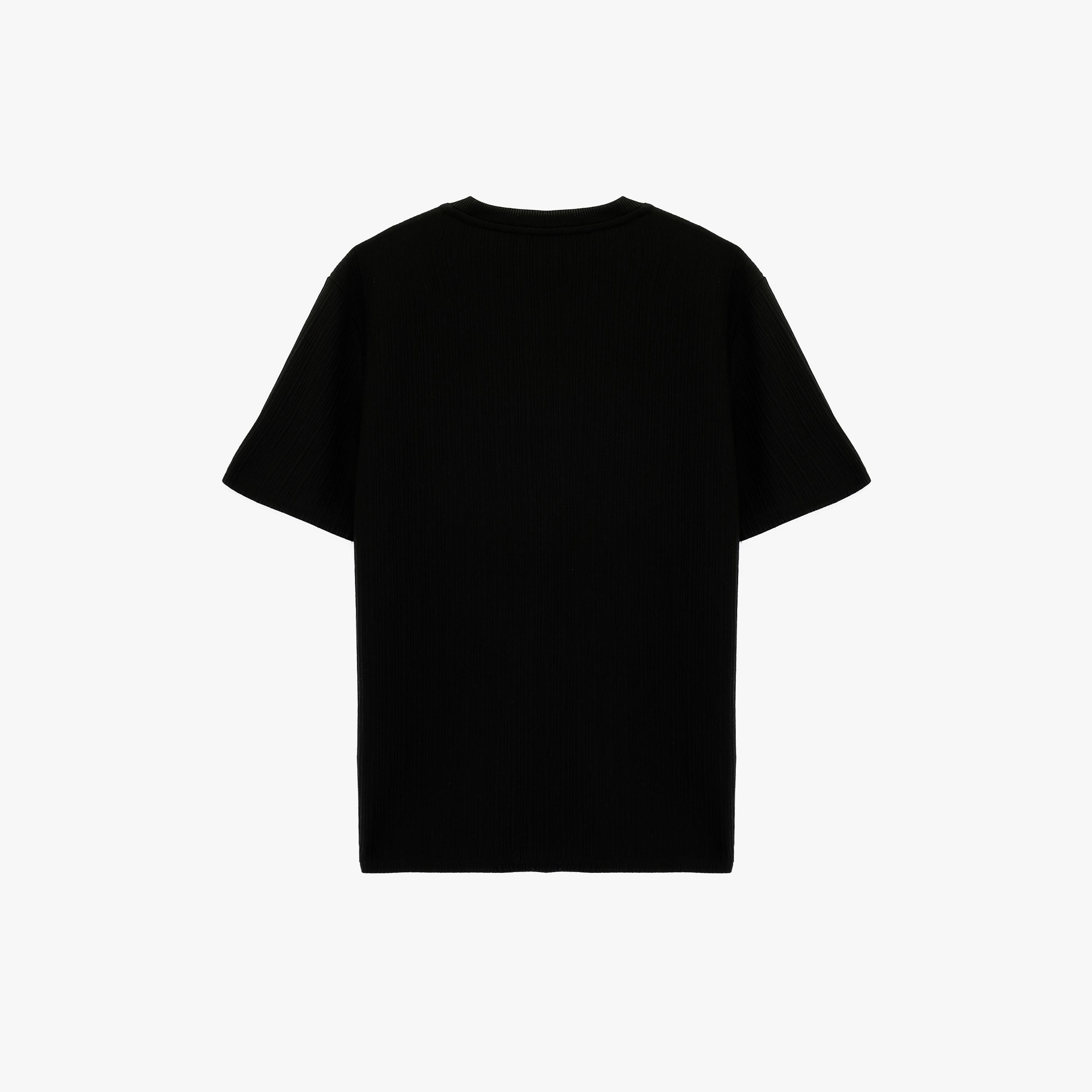 KOTON Textured Crew Neck Short Sleeves Men's T-Shirt-men-clothing-tshirtsandpolos-tshirts-image-4