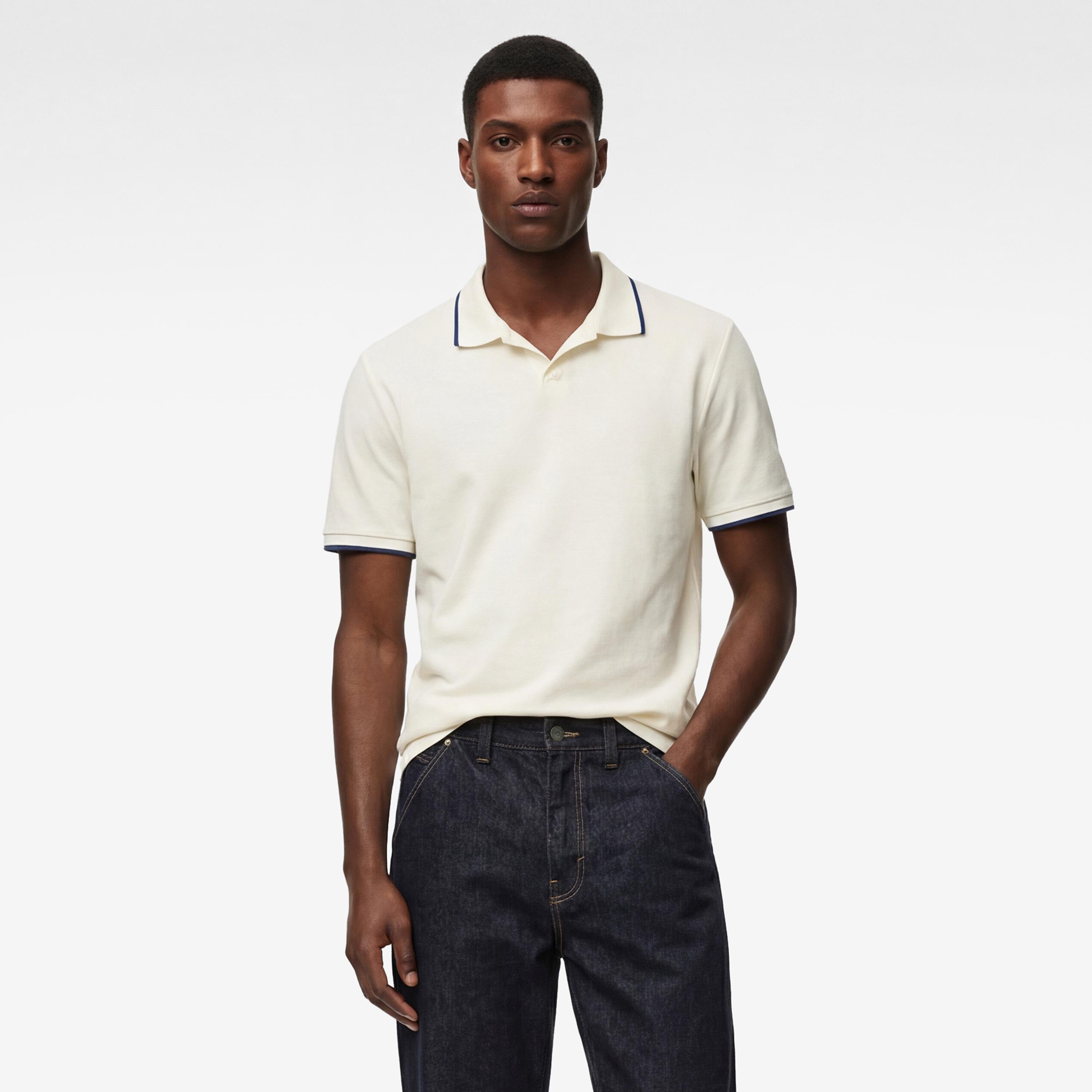 KOTON Plain Collared Short Sleeves Men's Polo T-Shirt-men-clothing-tshirtsandpolos-polos-image-1