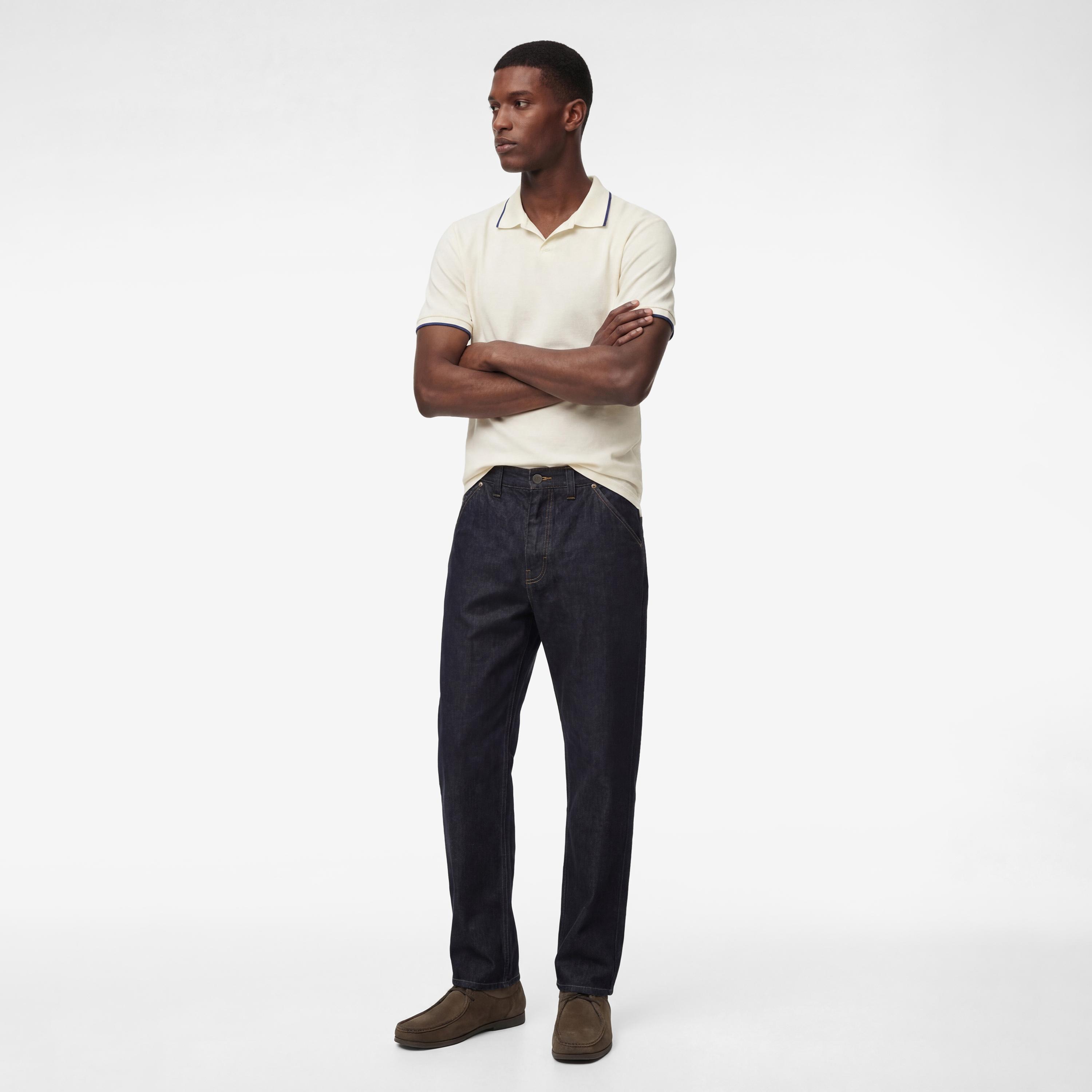KOTON Plain Collared Short Sleeves Men's Polo T-Shirt-men-clothing-tshirtsandpolos-polos-image-2