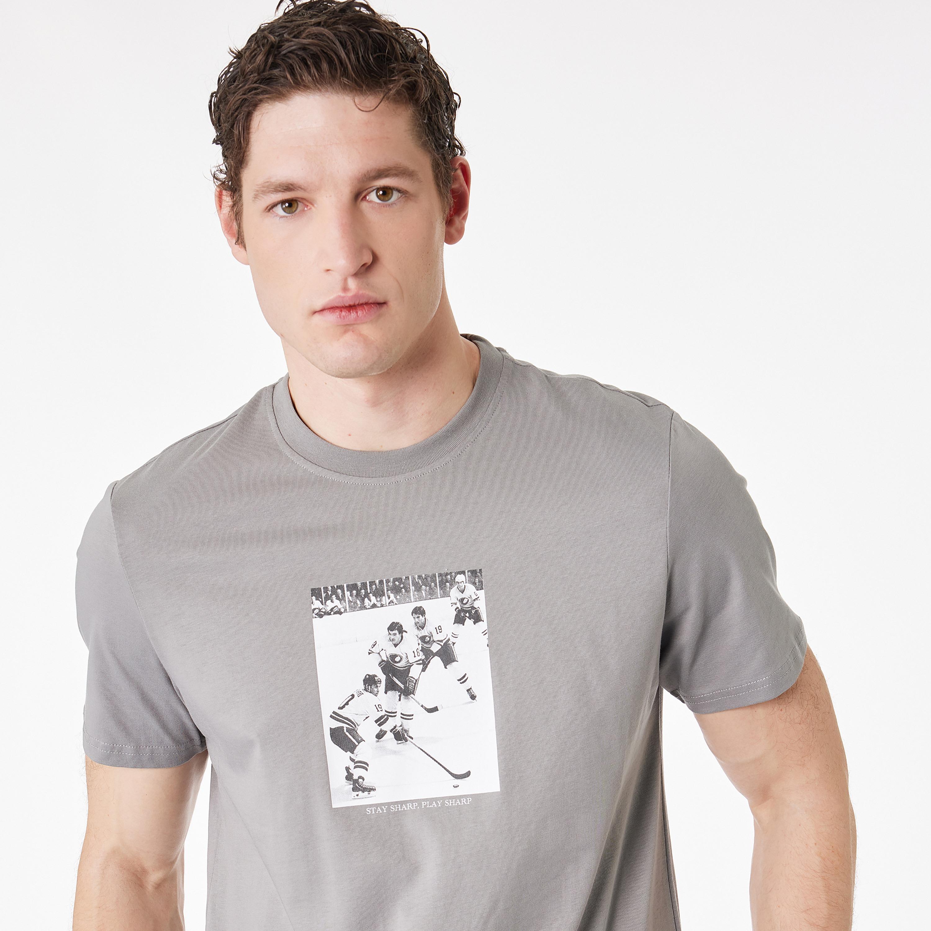 KOTON Graphic Photo Print Crew Neck Short Sleeves Men's T-Shirt-men-clothing-tshirtsandpolos-tshirts-image-3