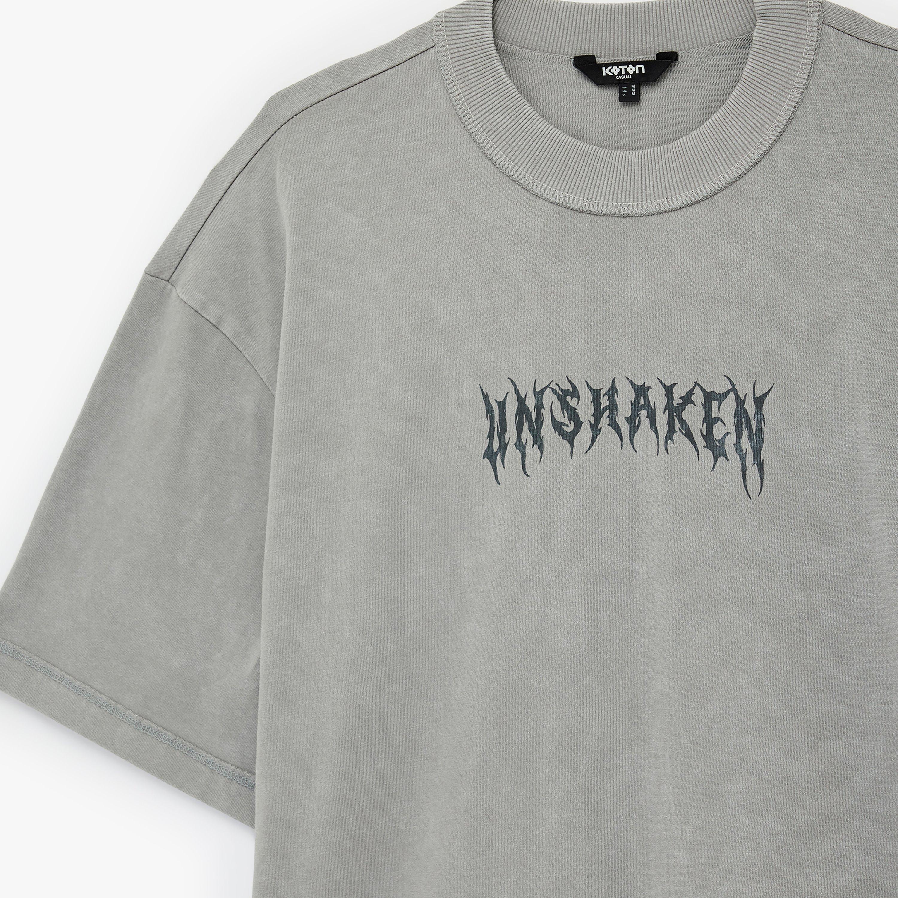 KOTON Text-Print Crew Neck Short Sleeves Men's T-Shirt-men-clothing-tshirtsandpolos-tshirts-image-6