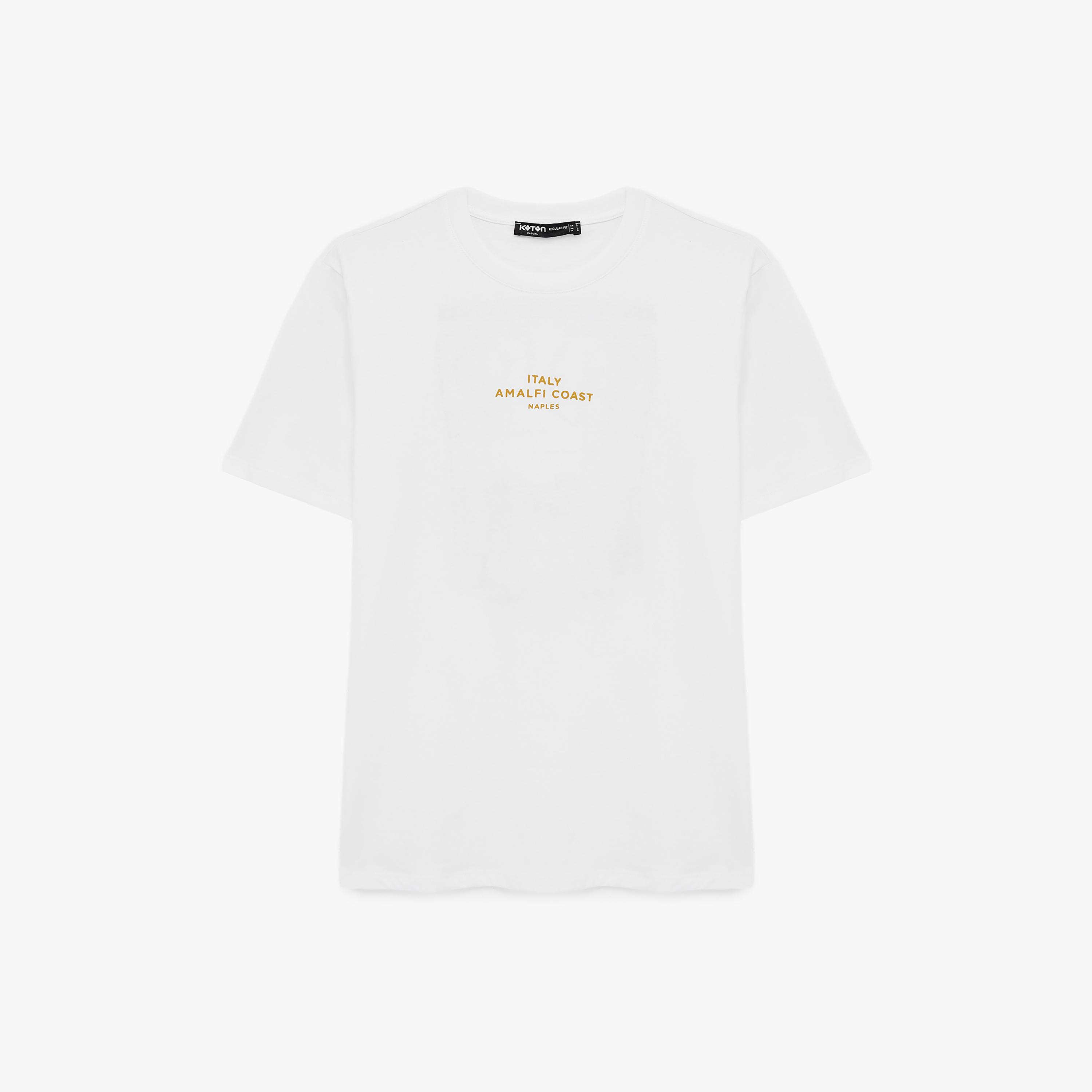 KOTON Graphic Print Crew Neck Short Sleeves Men's T-Shirt-men-clothing-tshirtsandpolos-tshirts-image-4