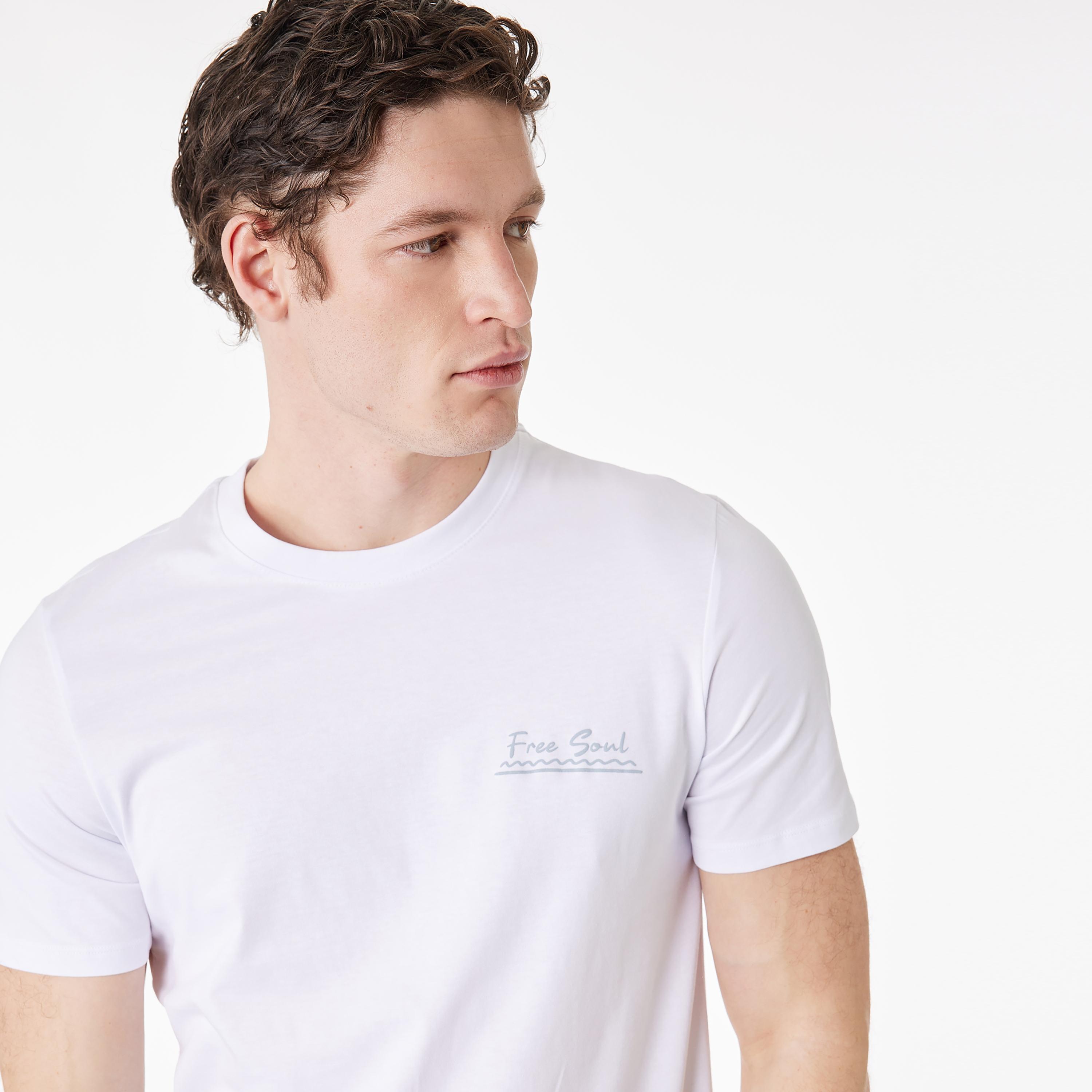 KOTON Graphic Print Crew Neck Short Sleeves Men's T-Shirt-men-clothing-tshirtsandpolos-tshirts-image-3
