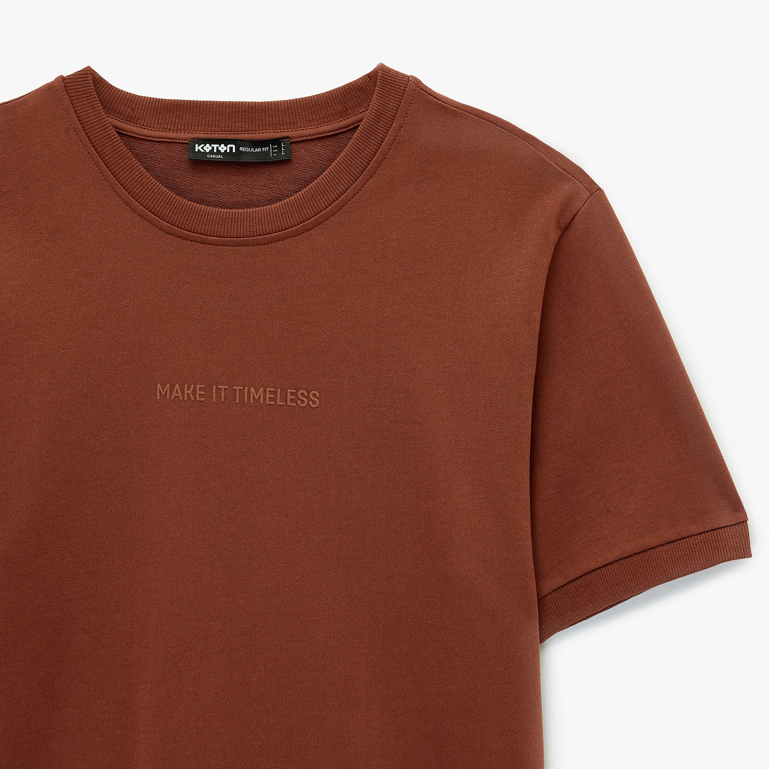 KOTON Text-Print Crew Neck Short Sleeves Men's T-Shirt-men-clothing-tshirtsandpolos-tshirts-image-6