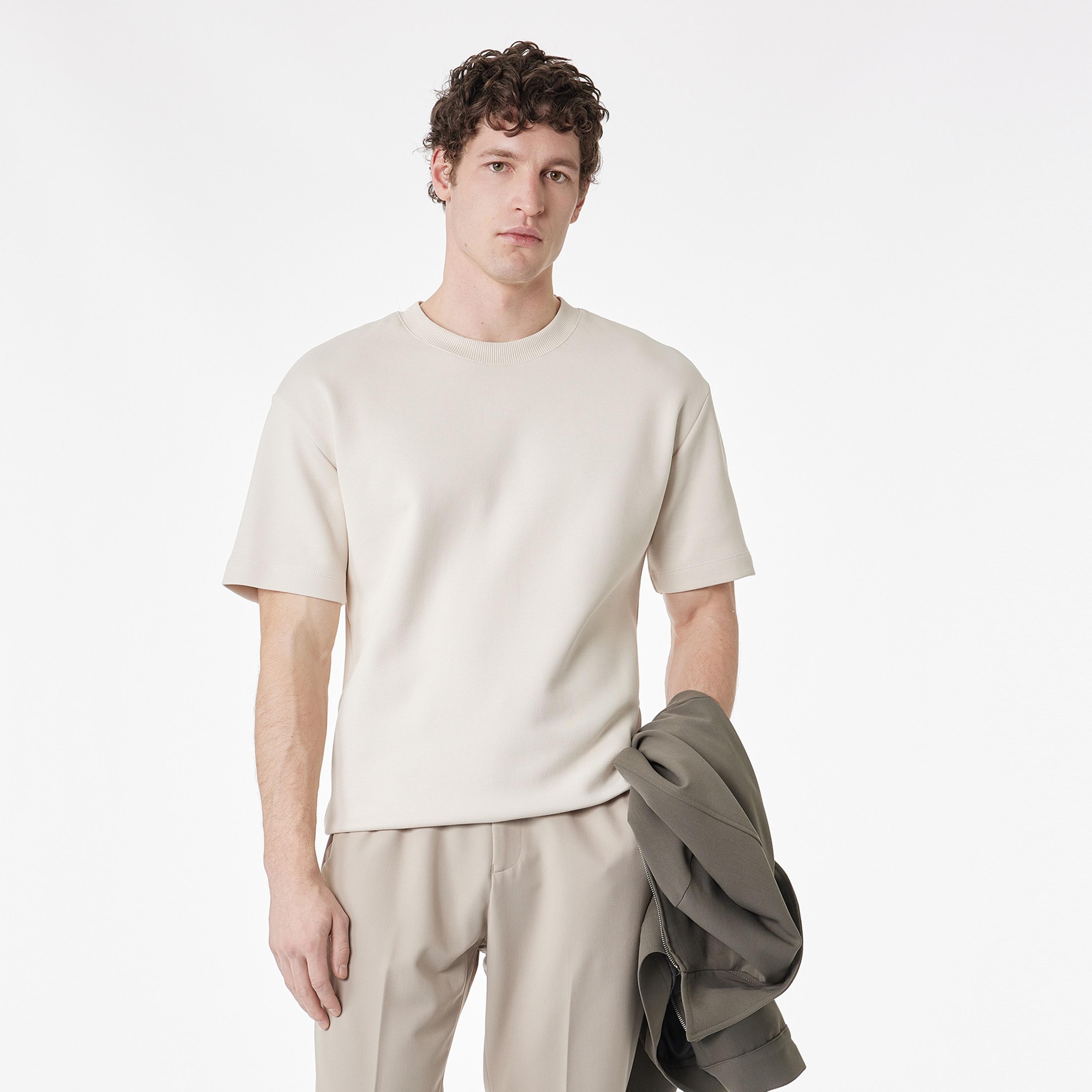 KOTON Plain Crew Neck Short Sleeves Men's T-Shirt-men-clothing-tshirtsandpolos-tshirts-image-1