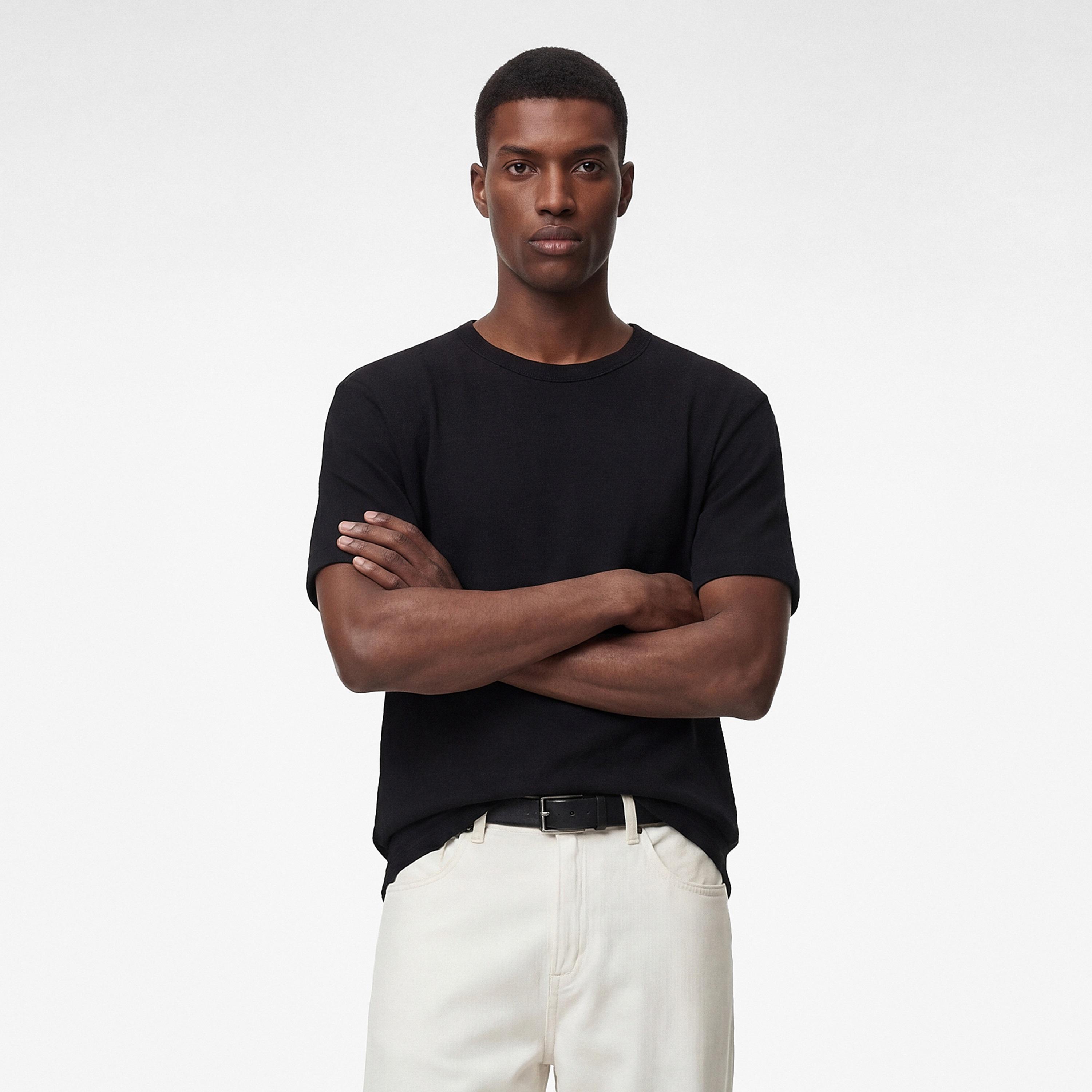 KOTON Textured Crew Neck Short Sleeves Men's T-Shirt-men-clothing-tshirtsandpolos-tshirts-image-1