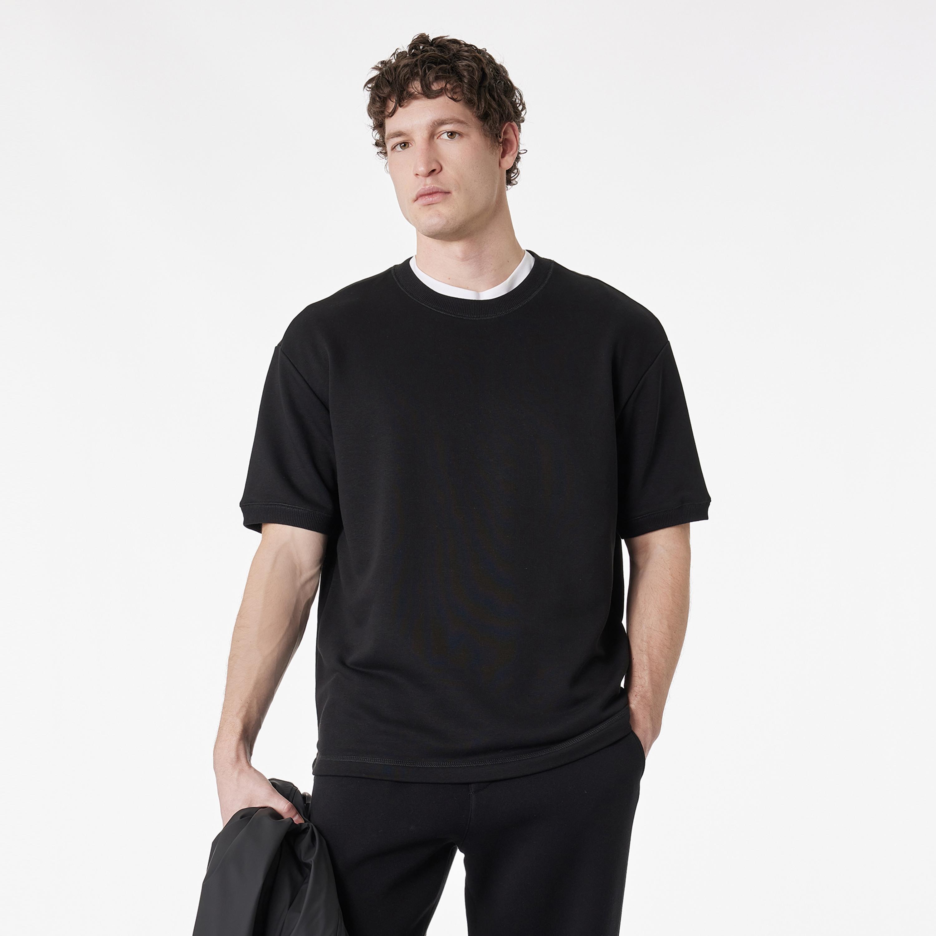 KOTON Plain Crew Neck Short Sleeves Men's T-Shirt-men-clothing-tshirtsandpolos-tshirts-image-1