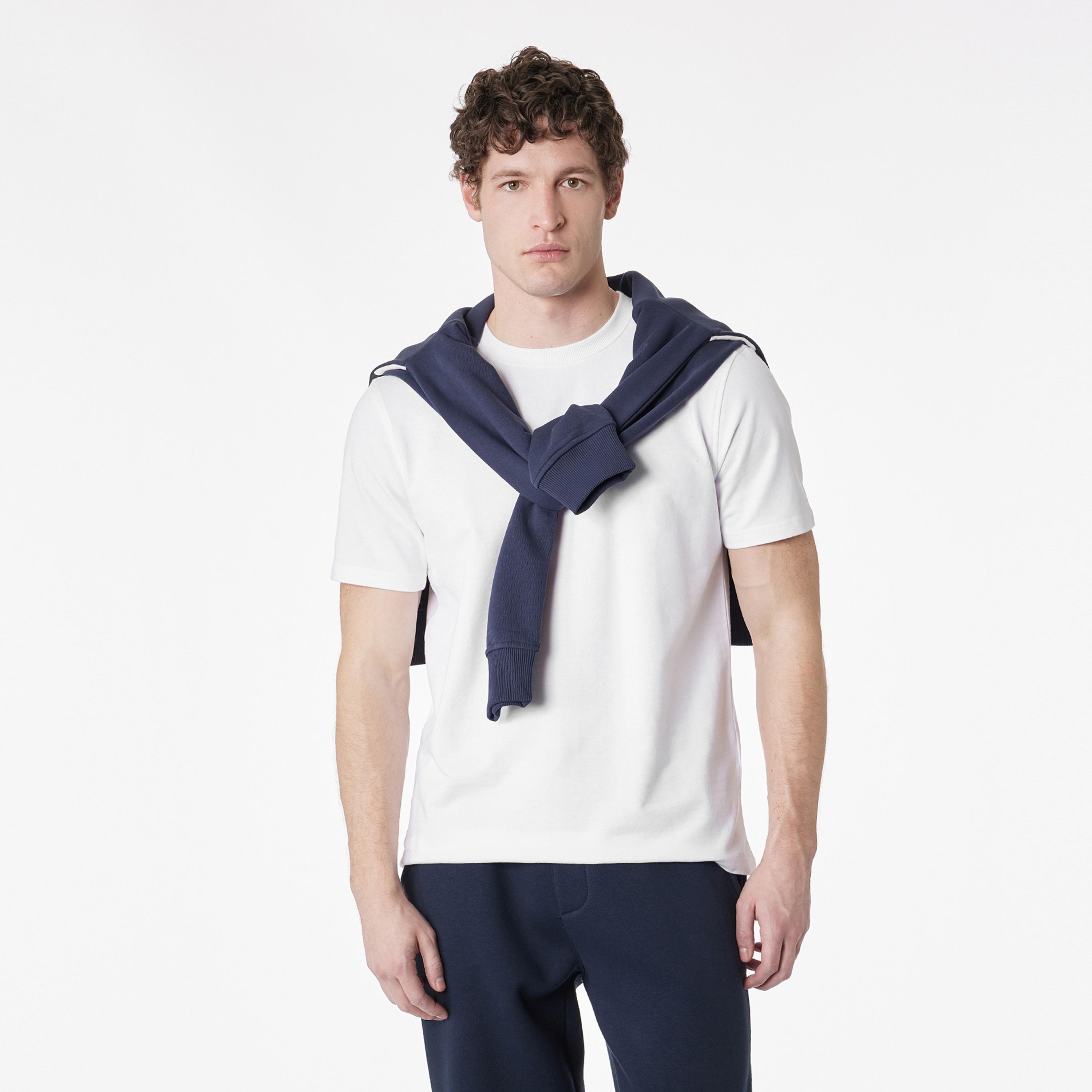 KOTON Plain Crew Neck Short Sleeves Men's T-Shirt-men-clothing-tshirtsandpolos-tshirts-image-1