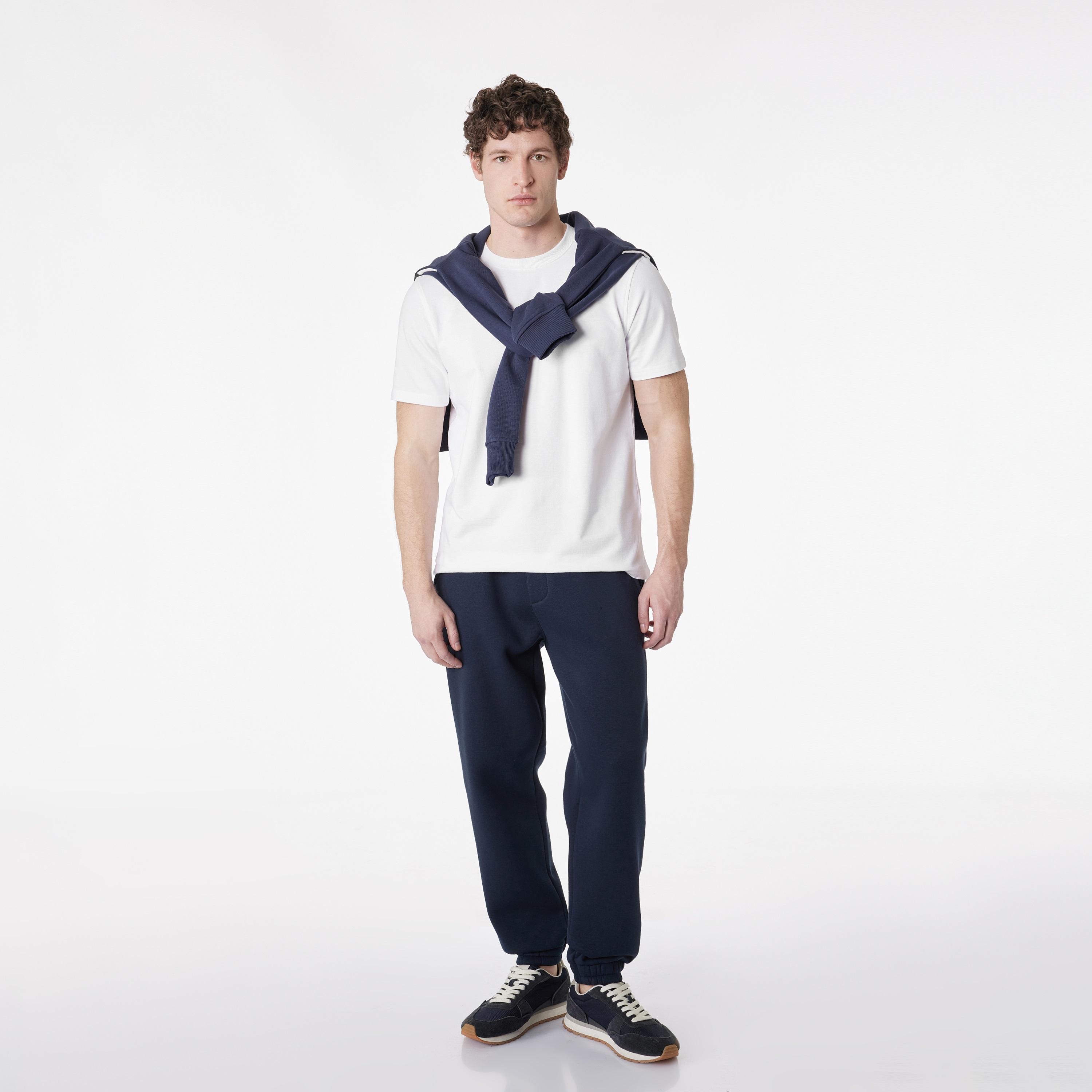 KOTON Plain Crew Neck Short Sleeves Men's T-Shirt-men-clothing-tshirtsandpolos-tshirts-image-2