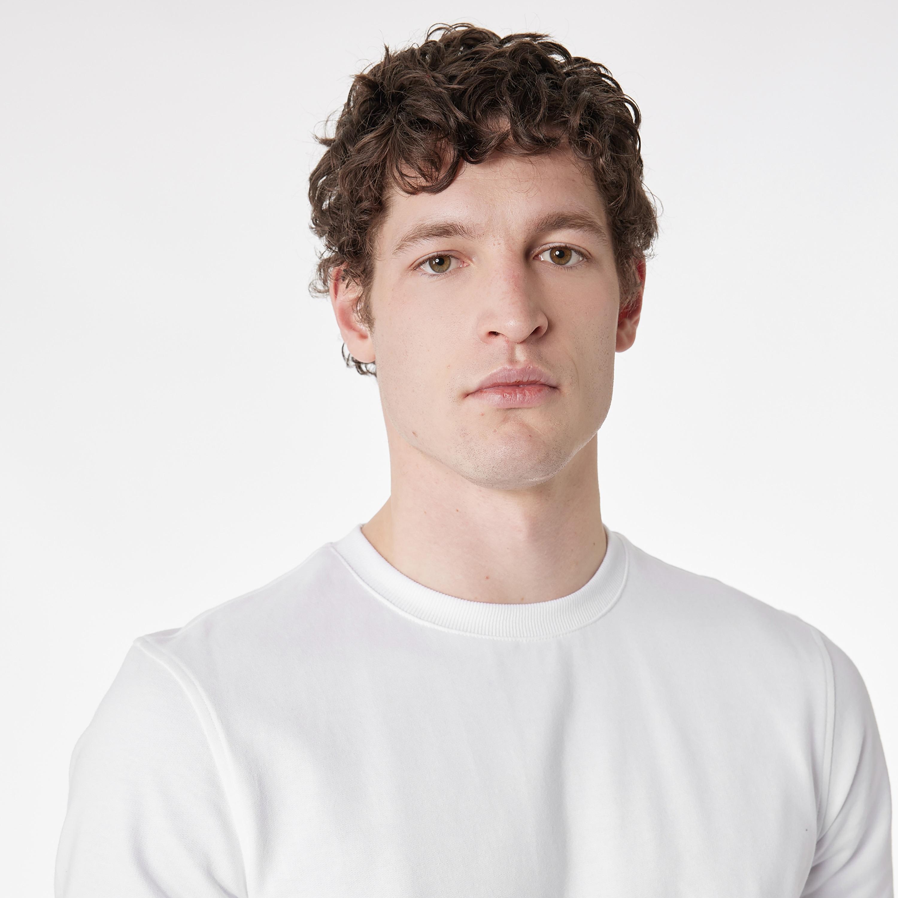 KOTON Plain Crew Neck Short Sleeves Men's T-Shirt-men-clothing-tshirtsandpolos-tshirts-image-3