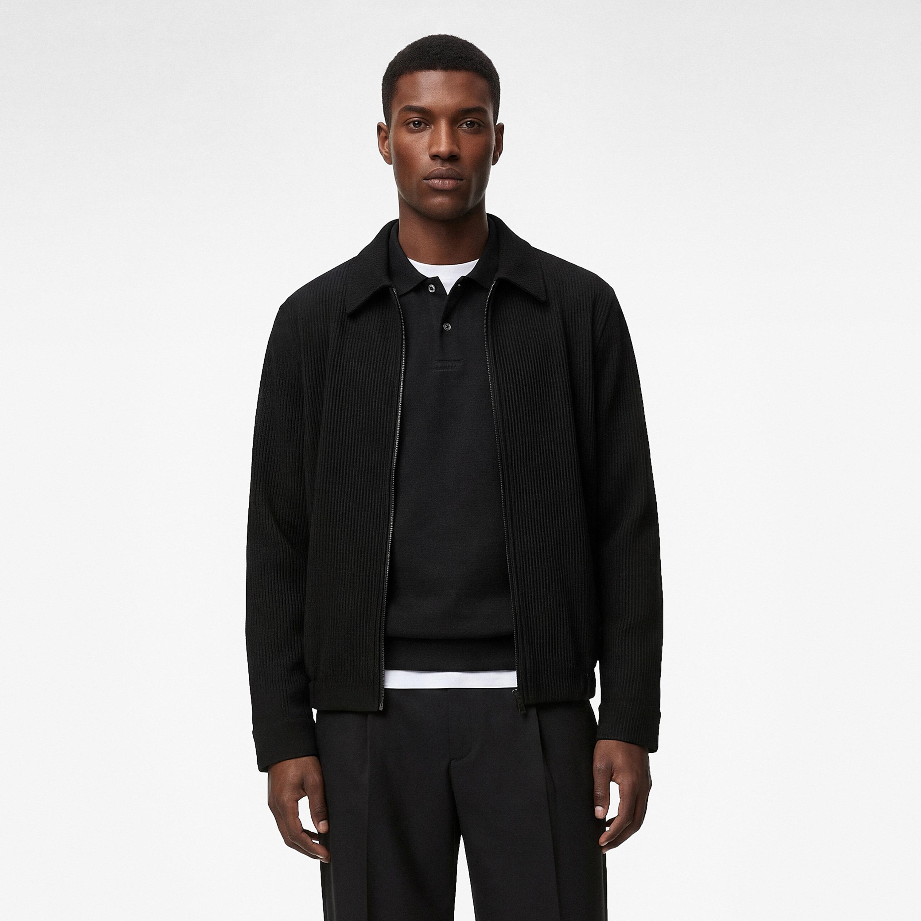 KOTON Textured Collared Long Sleeves Men's Jacket-men-clothing-jacketsandblazers-jackets-image-1