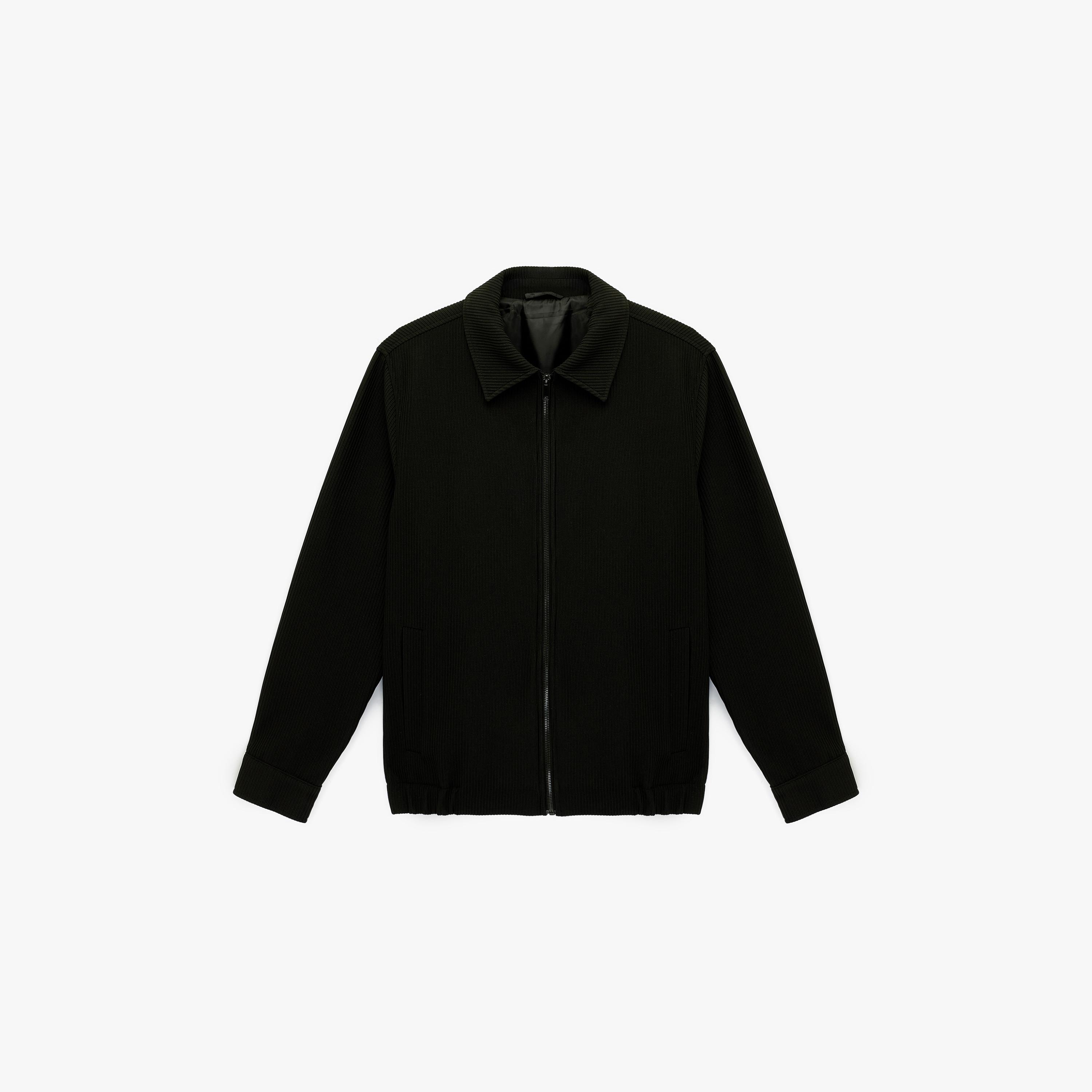 KOTON Textured Collared Long Sleeves Men's Jacket-men-clothing-jacketsandblazers-jackets-image-3